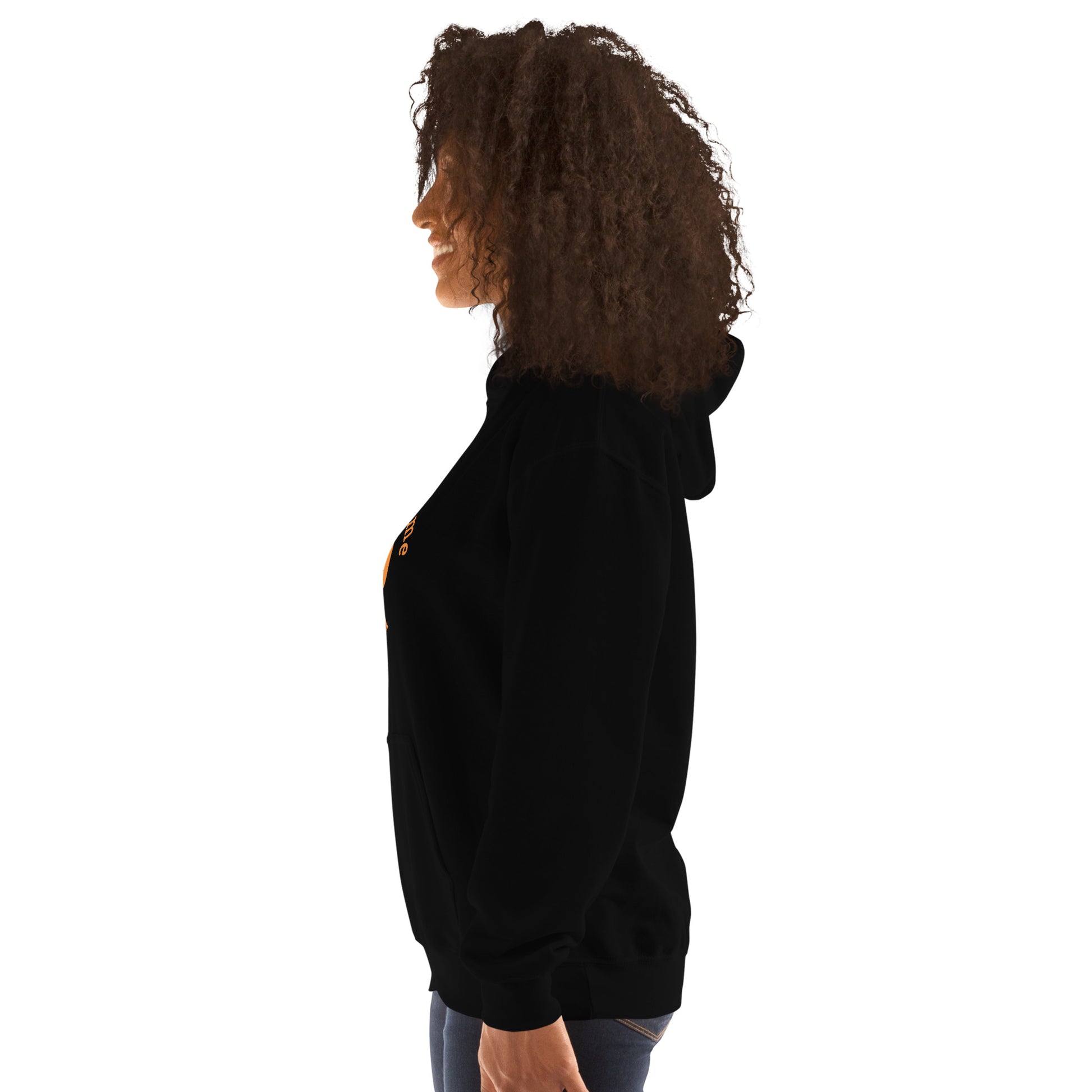 Halftime Queen Football Cheer for Orange & Teal Unisex Hoodie by EraofInk