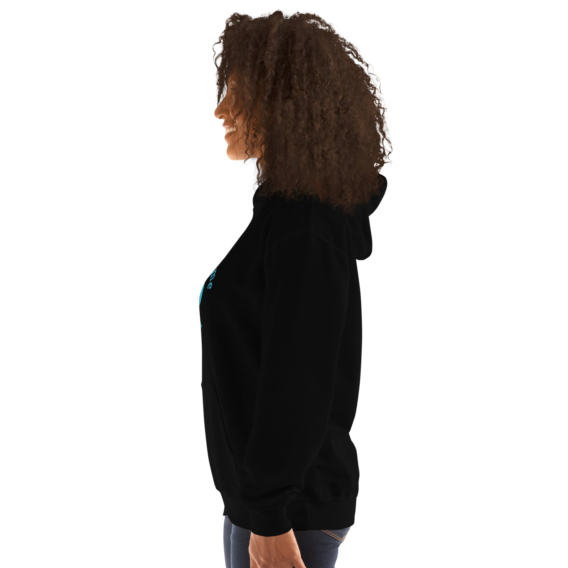 Halftime Queen Football Cheer for Teal & Gold Unisex Hoodie by EraofInk