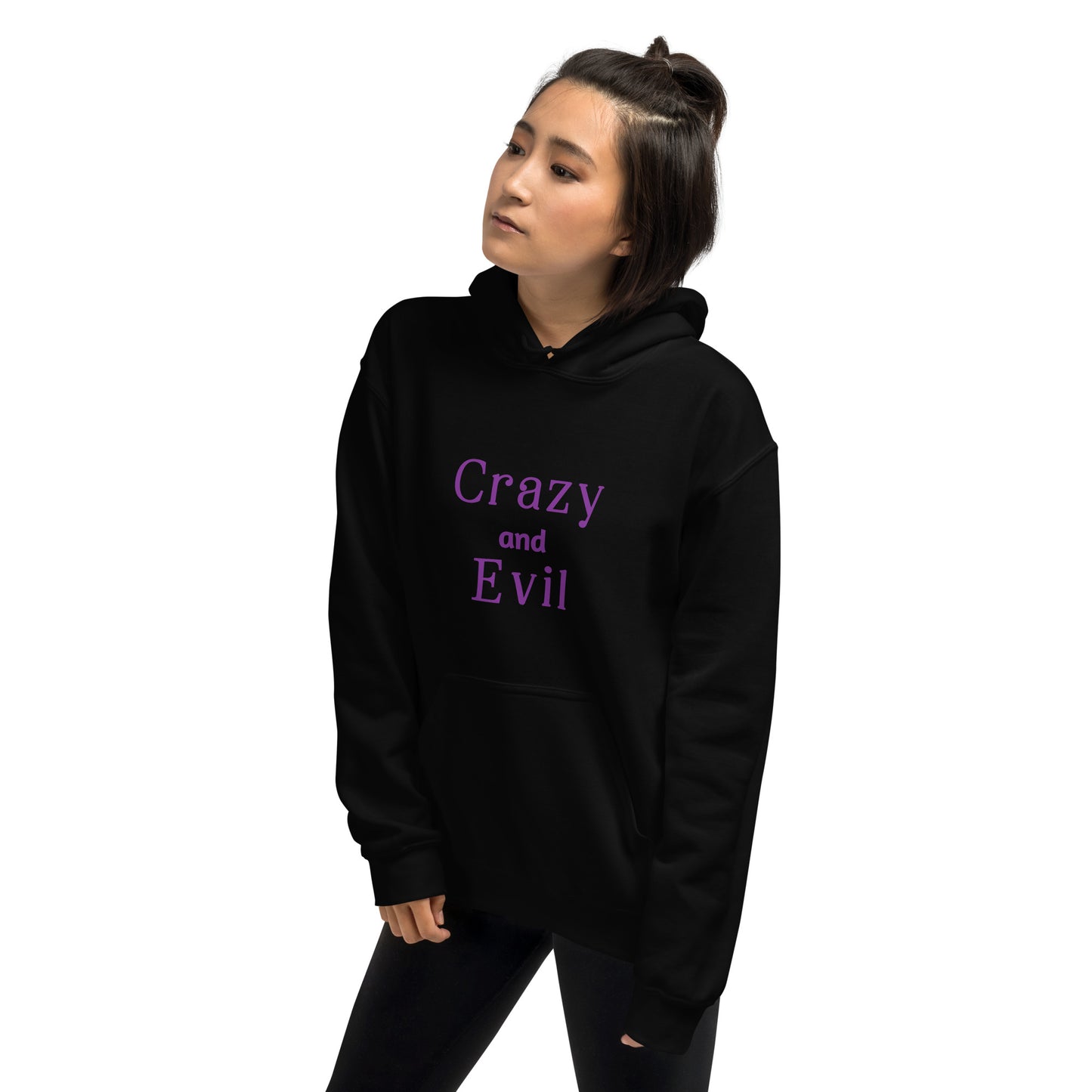 Crazy and Evil - Unisex Hoodie - by RecreatingKrista