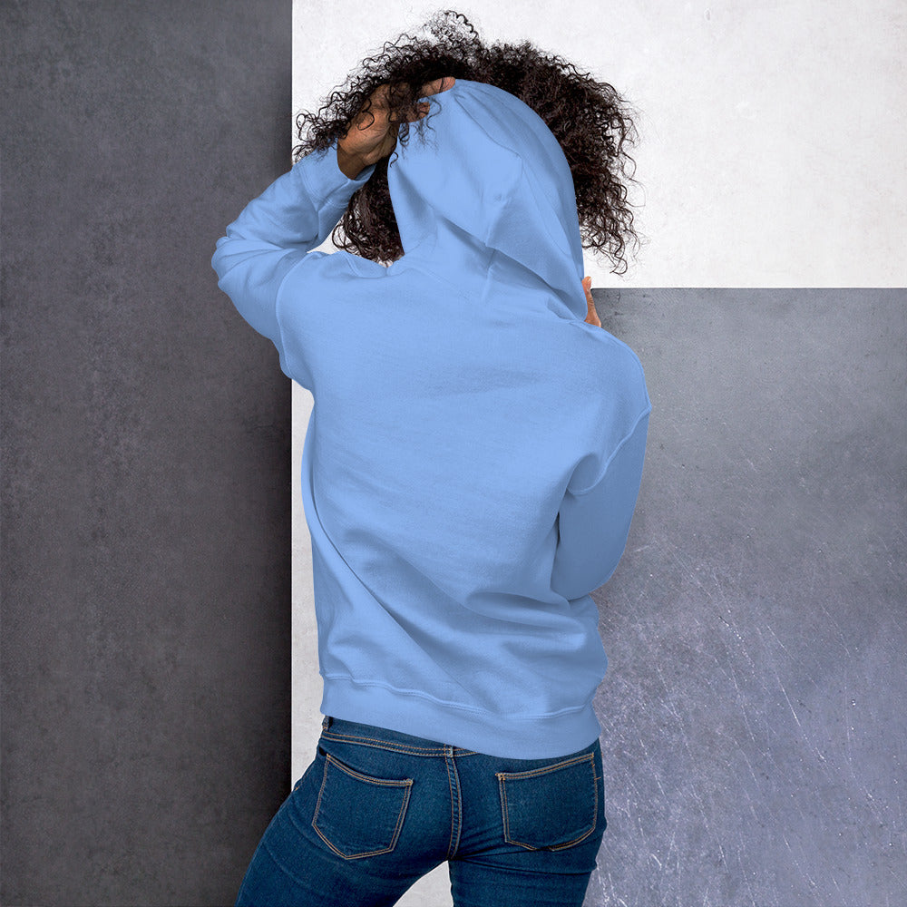 Halftime Queen Football Cheer for Blue & Yellow Unisex Hoodie by EraofInk
