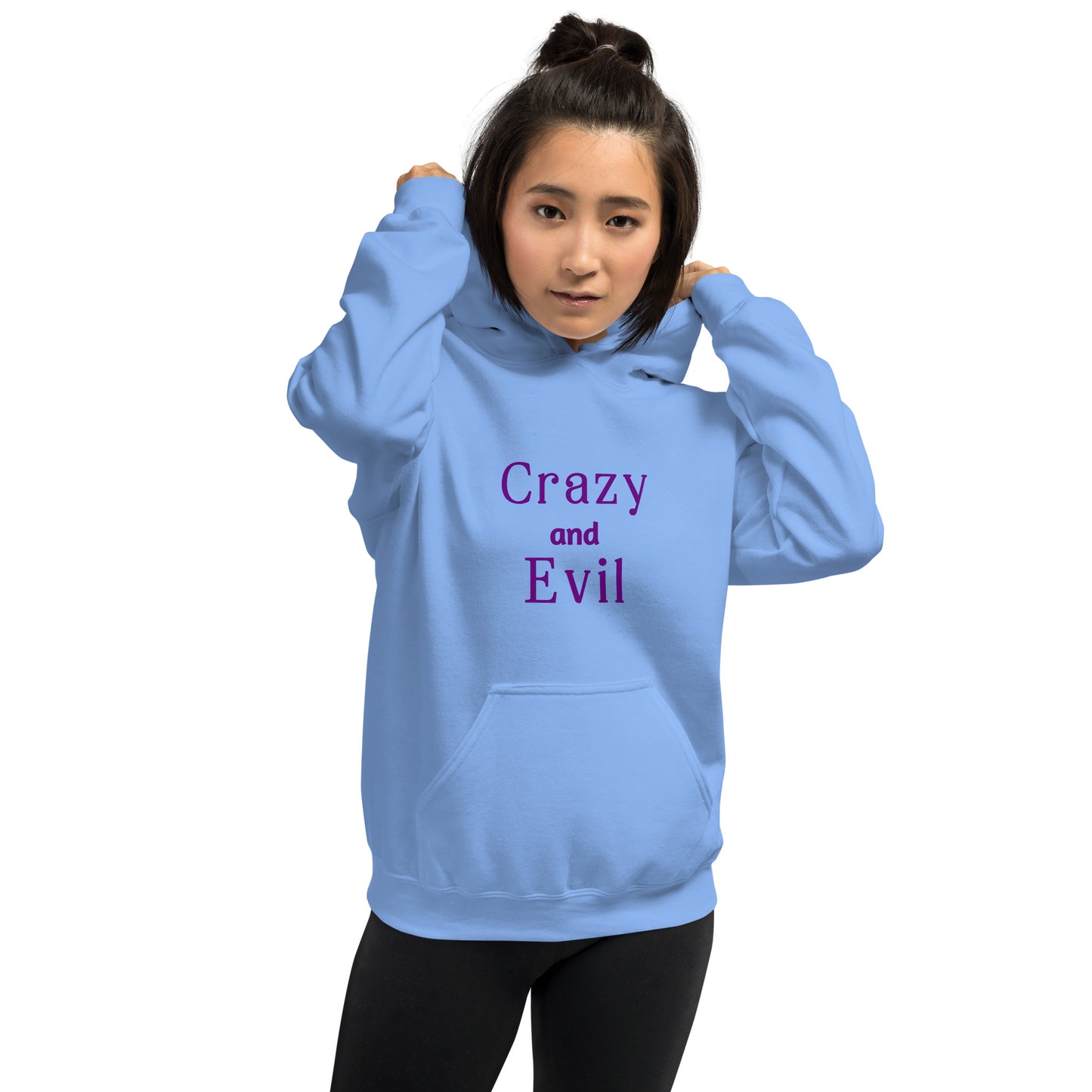Crazy and Evil - Unisex Hoodie - by RecreatingKrista