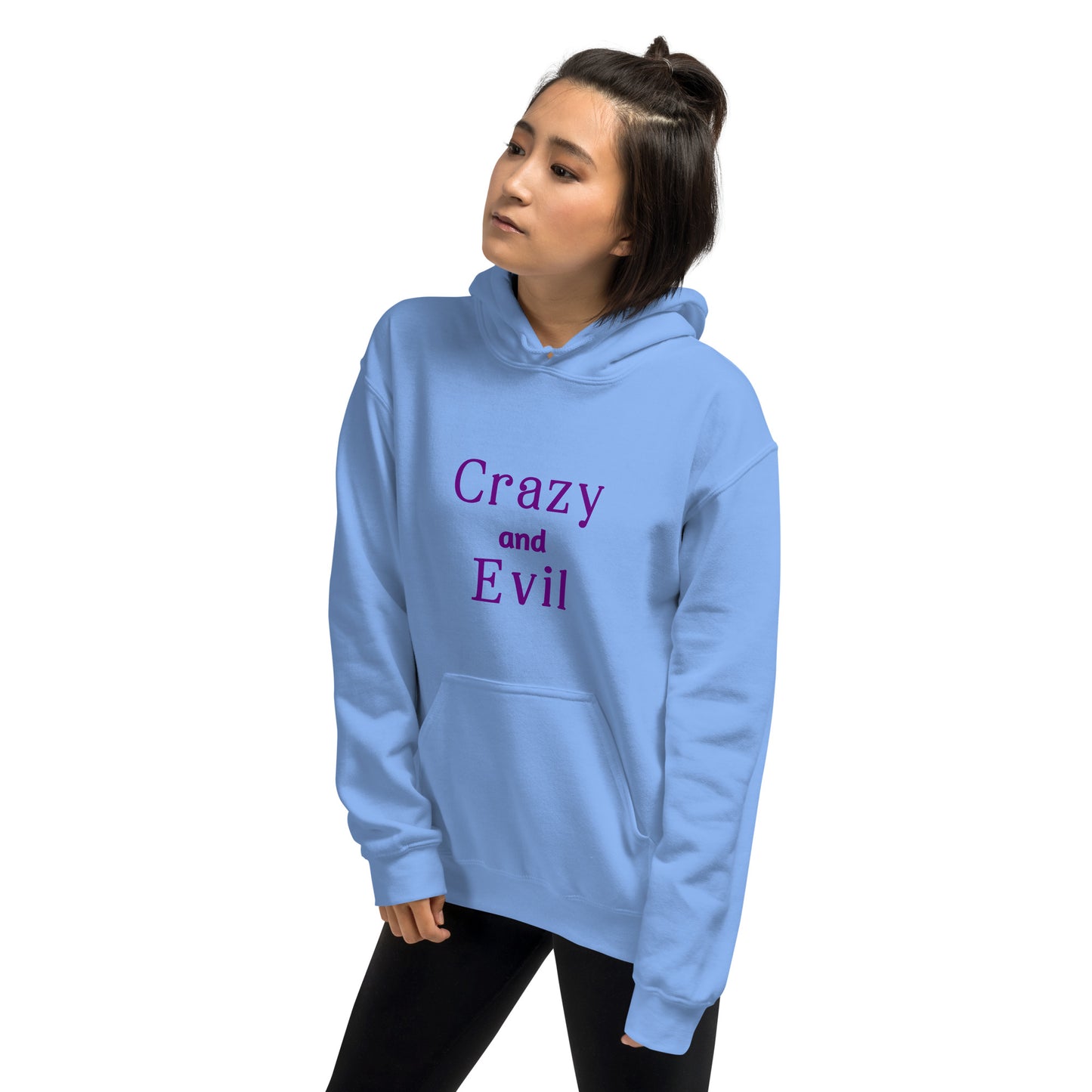 Crazy and Evil - Unisex Hoodie - by RecreatingKrista