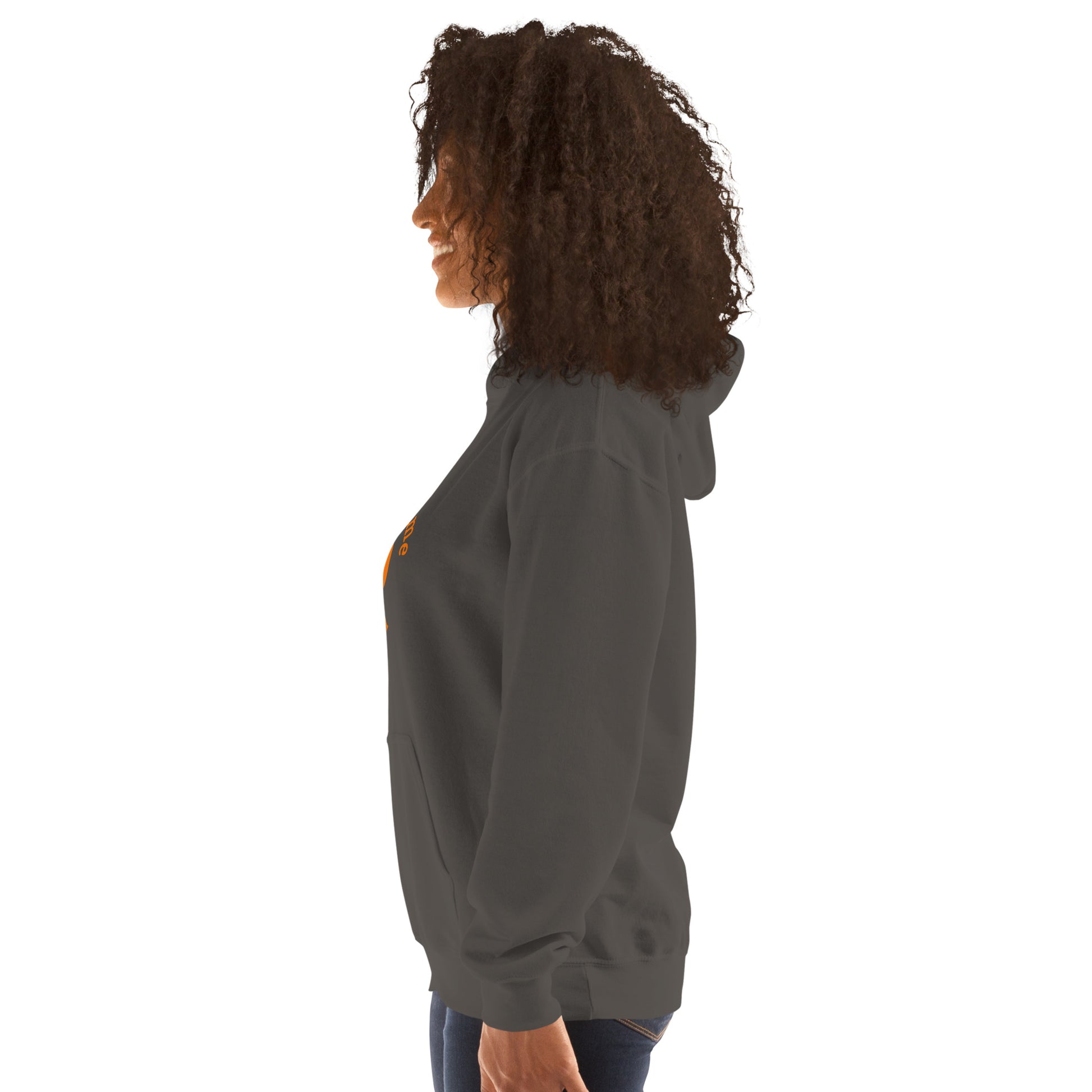 Halftime Queen Football Cheer for Orange & Teal Unisex Hoodie by EraofInk