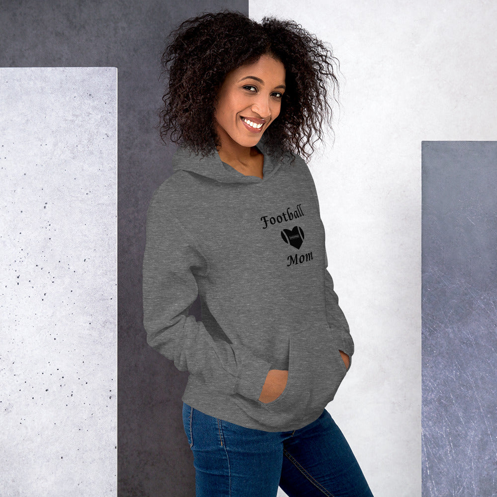 Football Mom Proud Mom of Football Player Unisex Hoodie by EraofInk