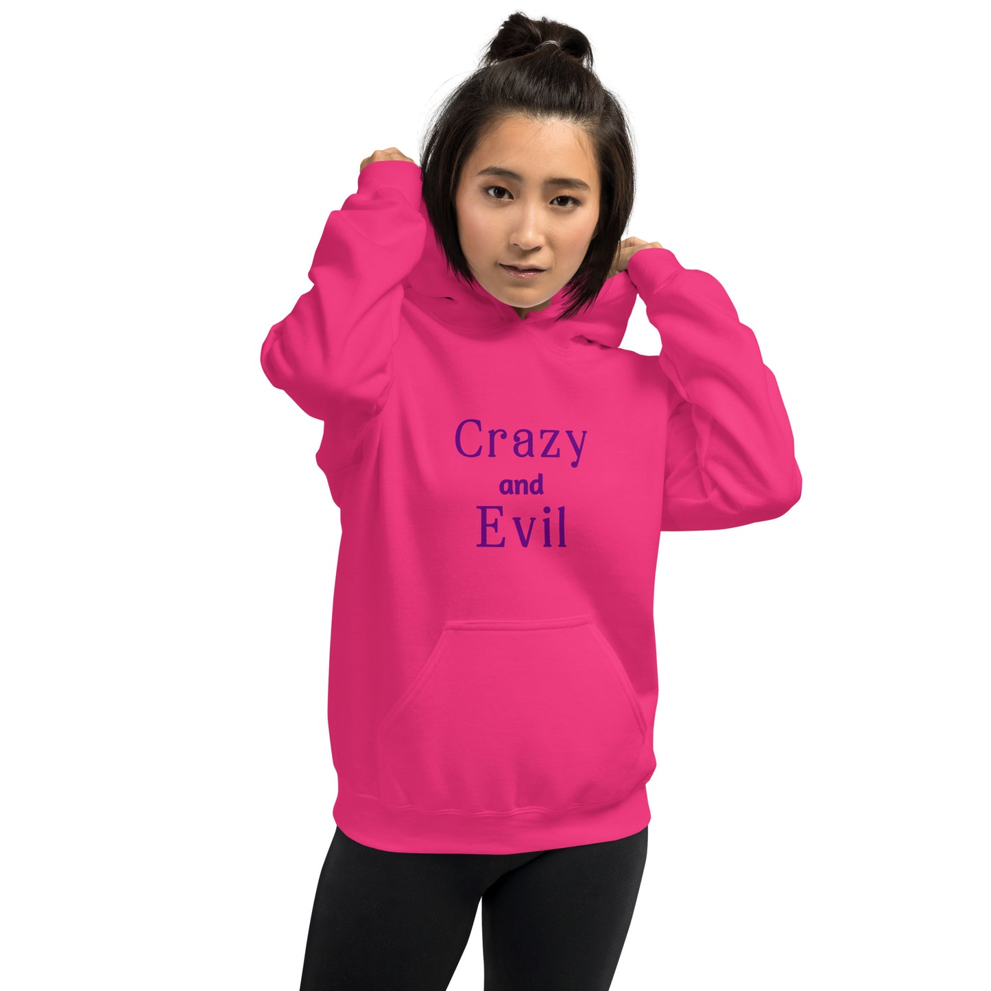 Crazy and Evil - Unisex Hoodie - by RecreatingKrista