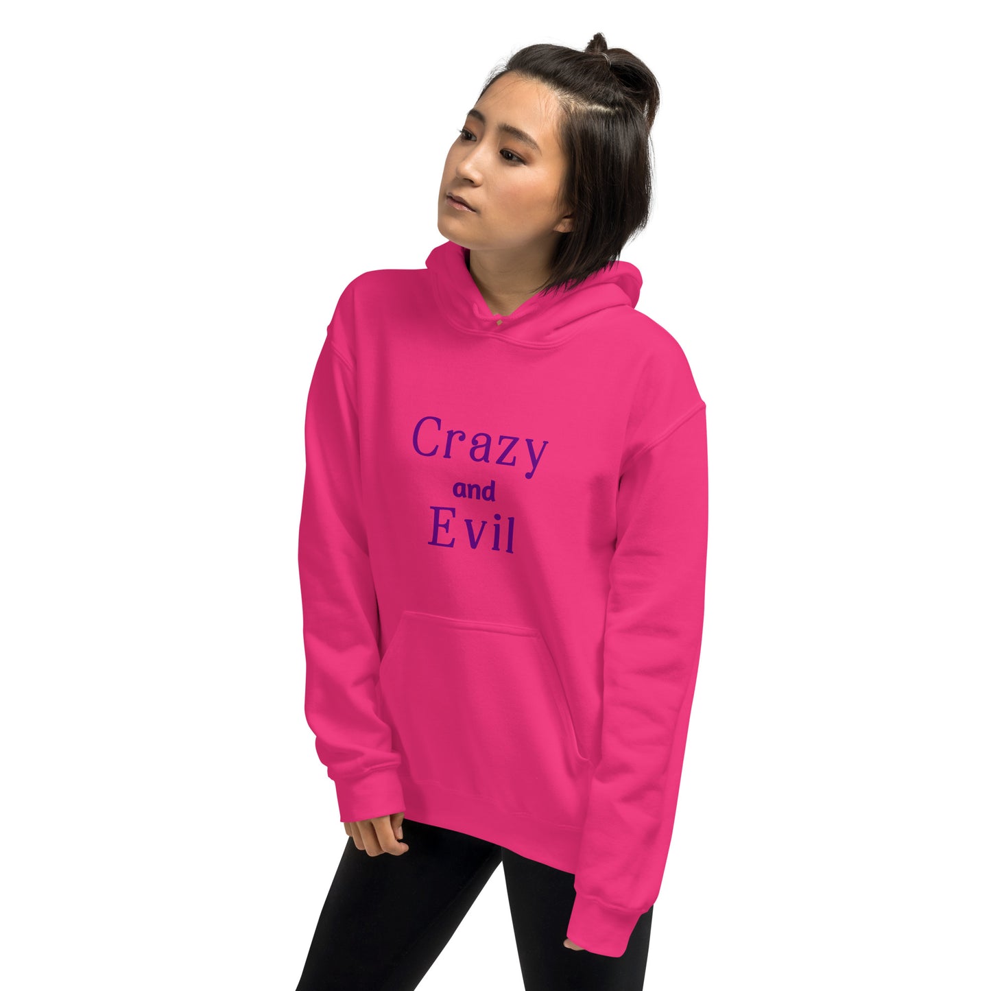 Crazy and Evil - Unisex Hoodie - by RecreatingKrista