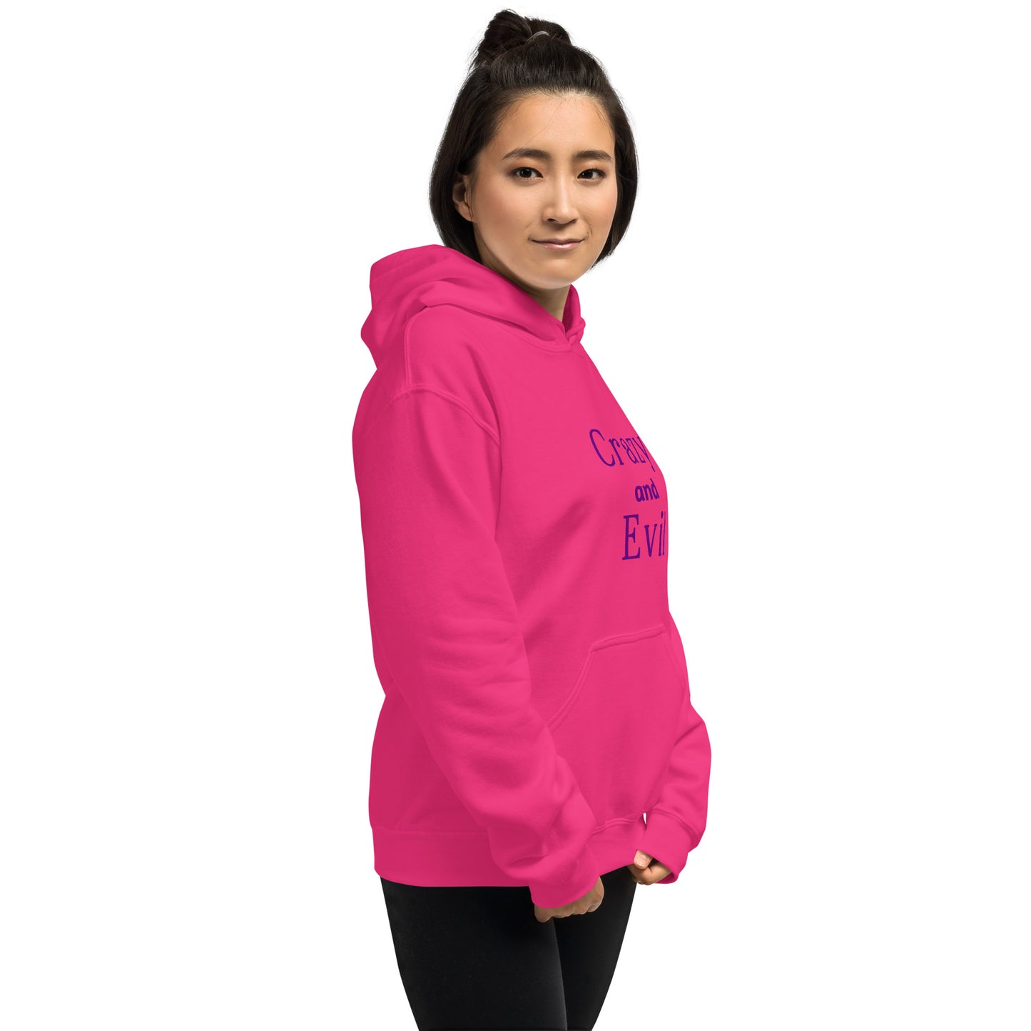 Crazy and Evil - Unisex Hoodie - by RecreatingKrista