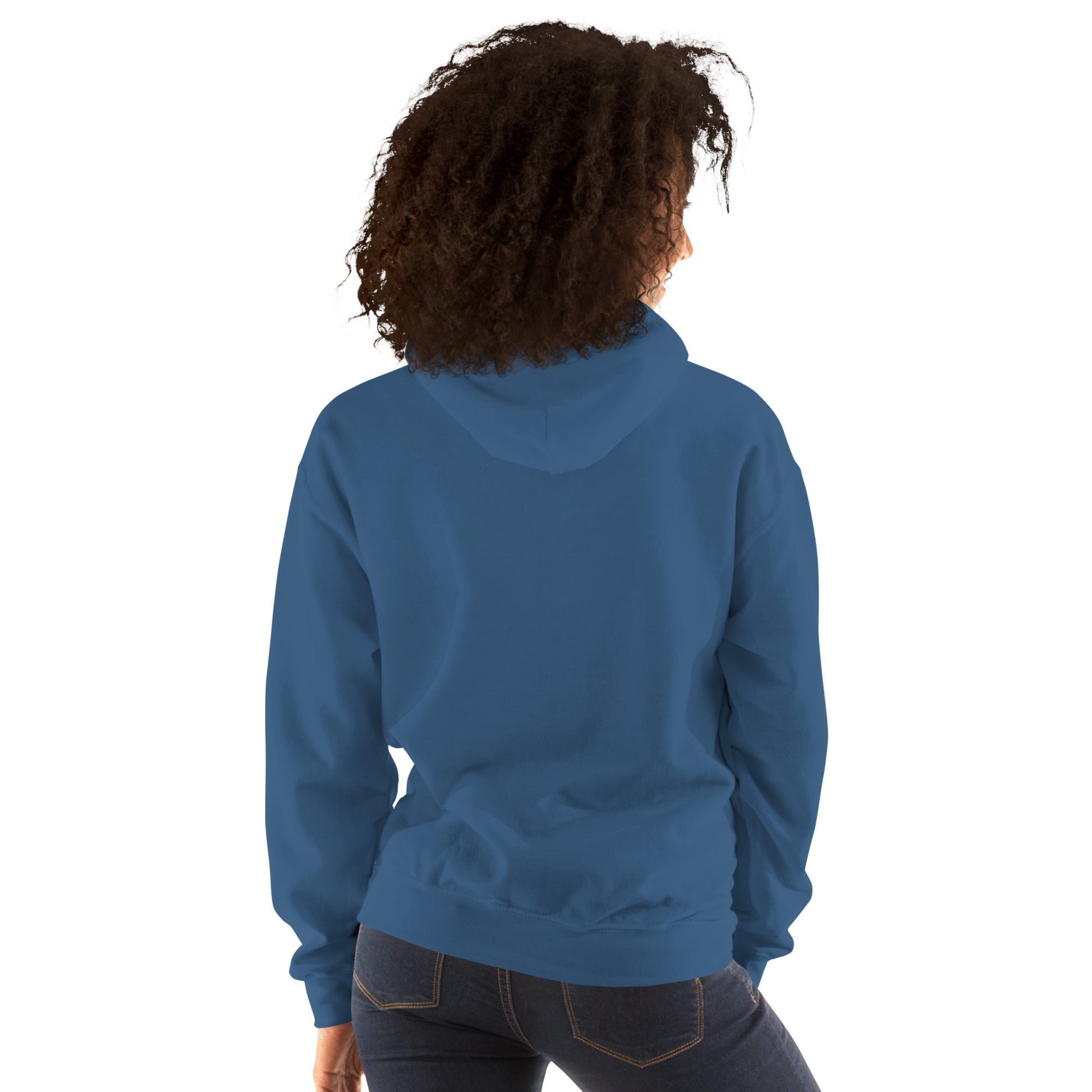 Halftime Queen Football Cheer for Orange & Teal Unisex Hoodie by EraofInk