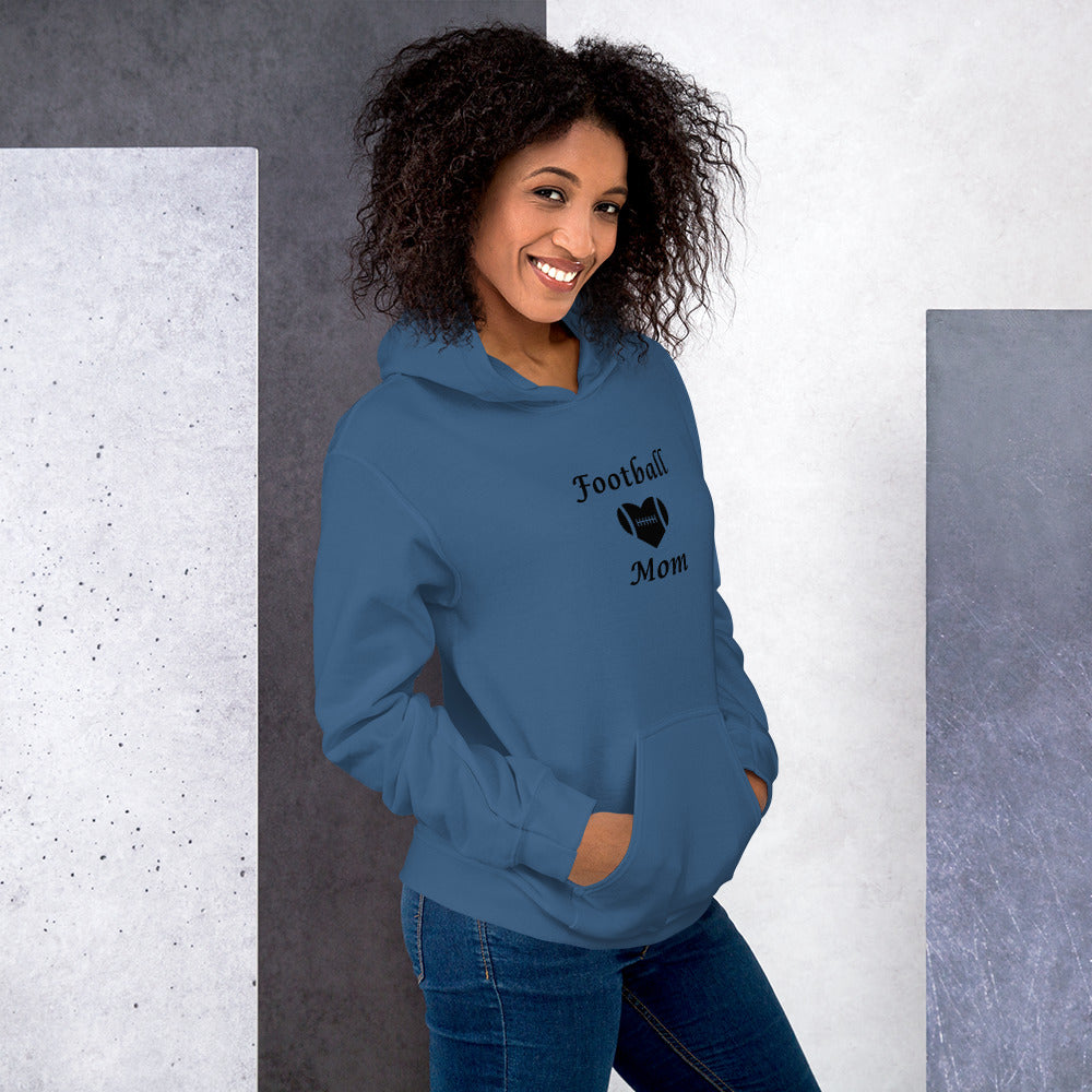 Football Mom Proud Mom of Football Player Unisex Hoodie by EraofInk