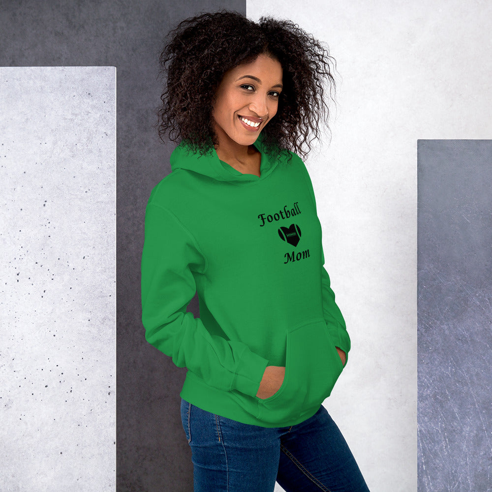 Football Mom Proud Mom of Football Player Unisex Hoodie by EraofInk