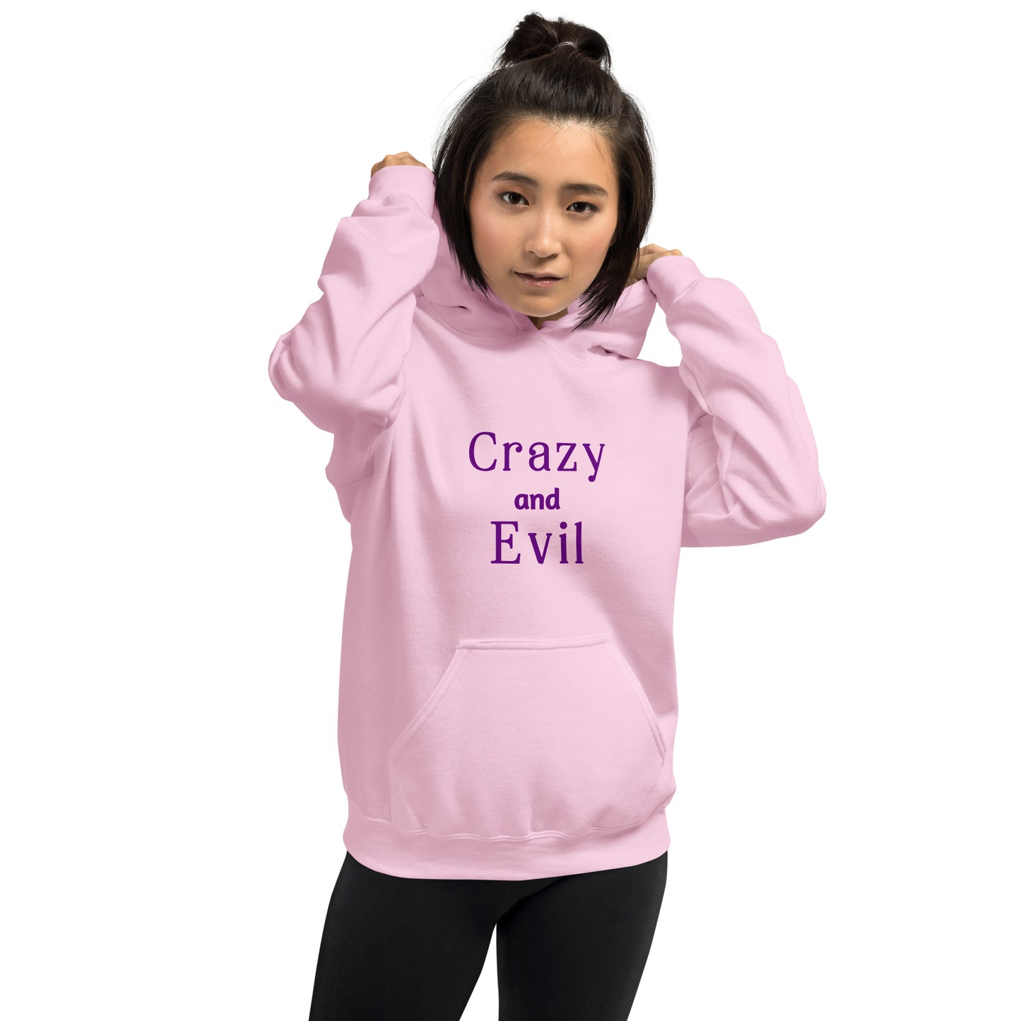 Crazy and Evil - Unisex Hoodie - by RecreatingKrista