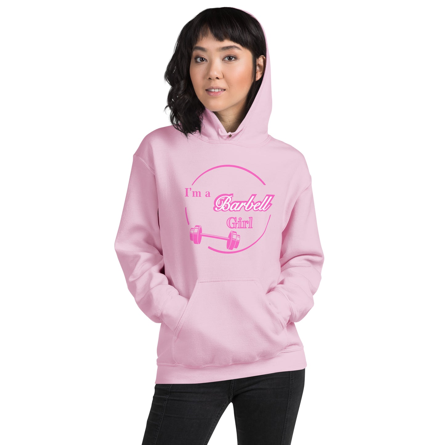 I'm A Barbell Girl Unisex Hoodie by EraofInk