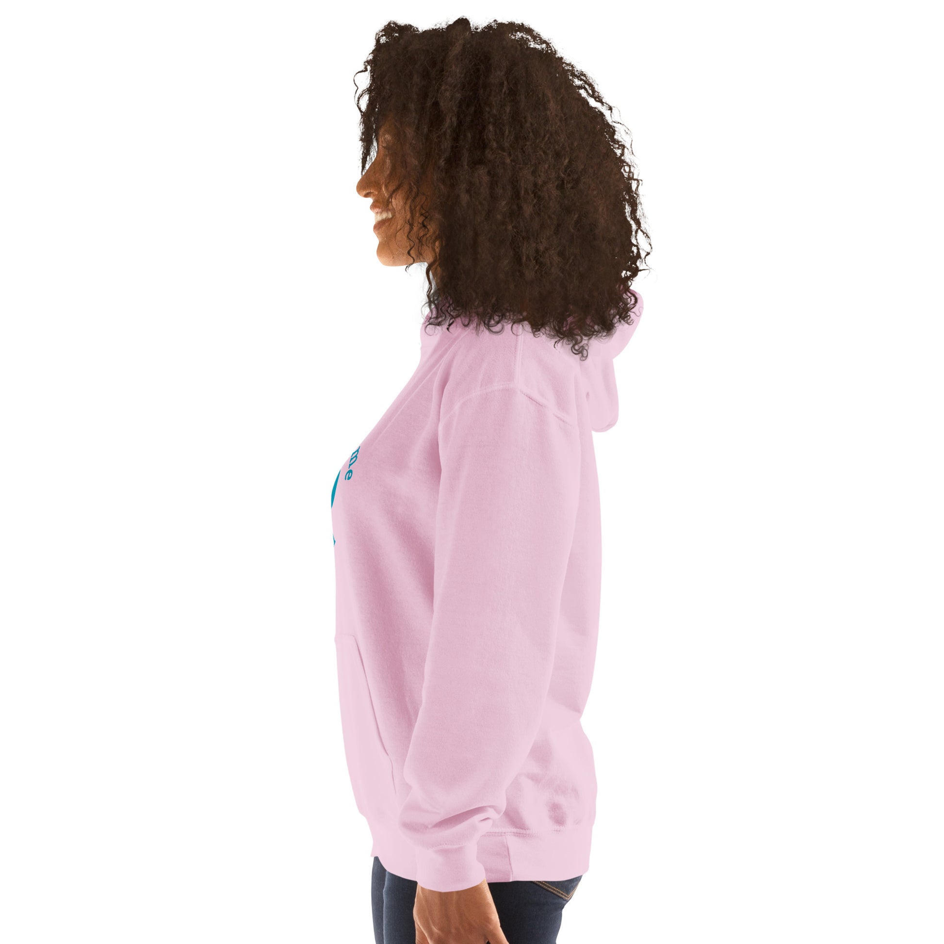 Halftime Queen Football Cheer for Teal & Gold Unisex Hoodie by EraofInk
