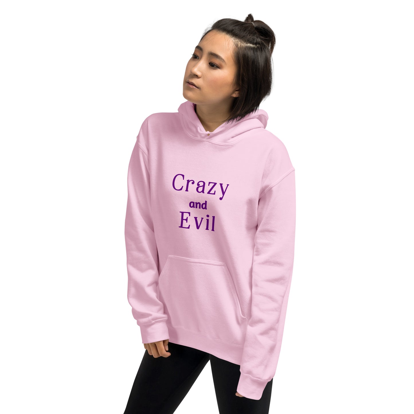 Crazy and Evil - Unisex Hoodie - by RecreatingKrista