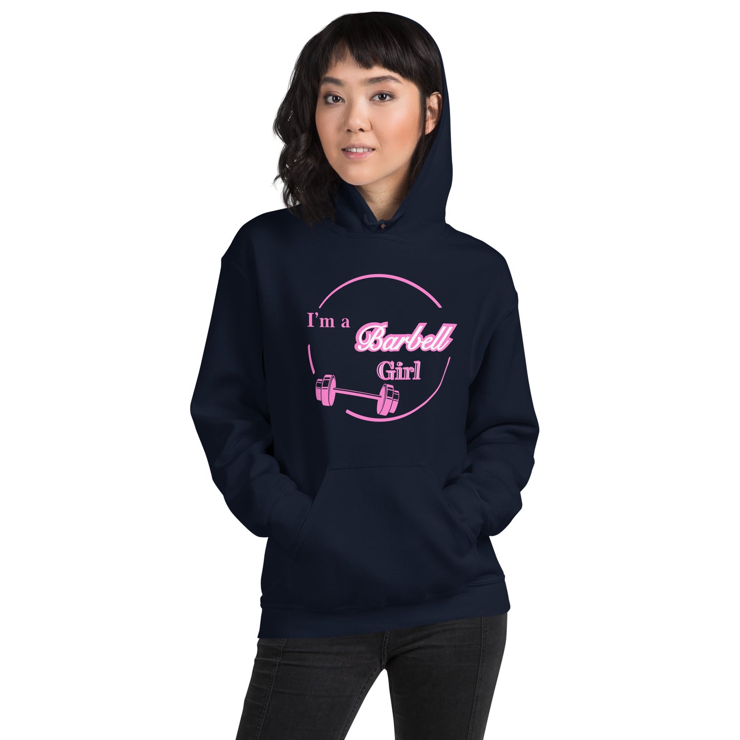 I'm A Barbell Girl Unisex Hoodie by EraofInk