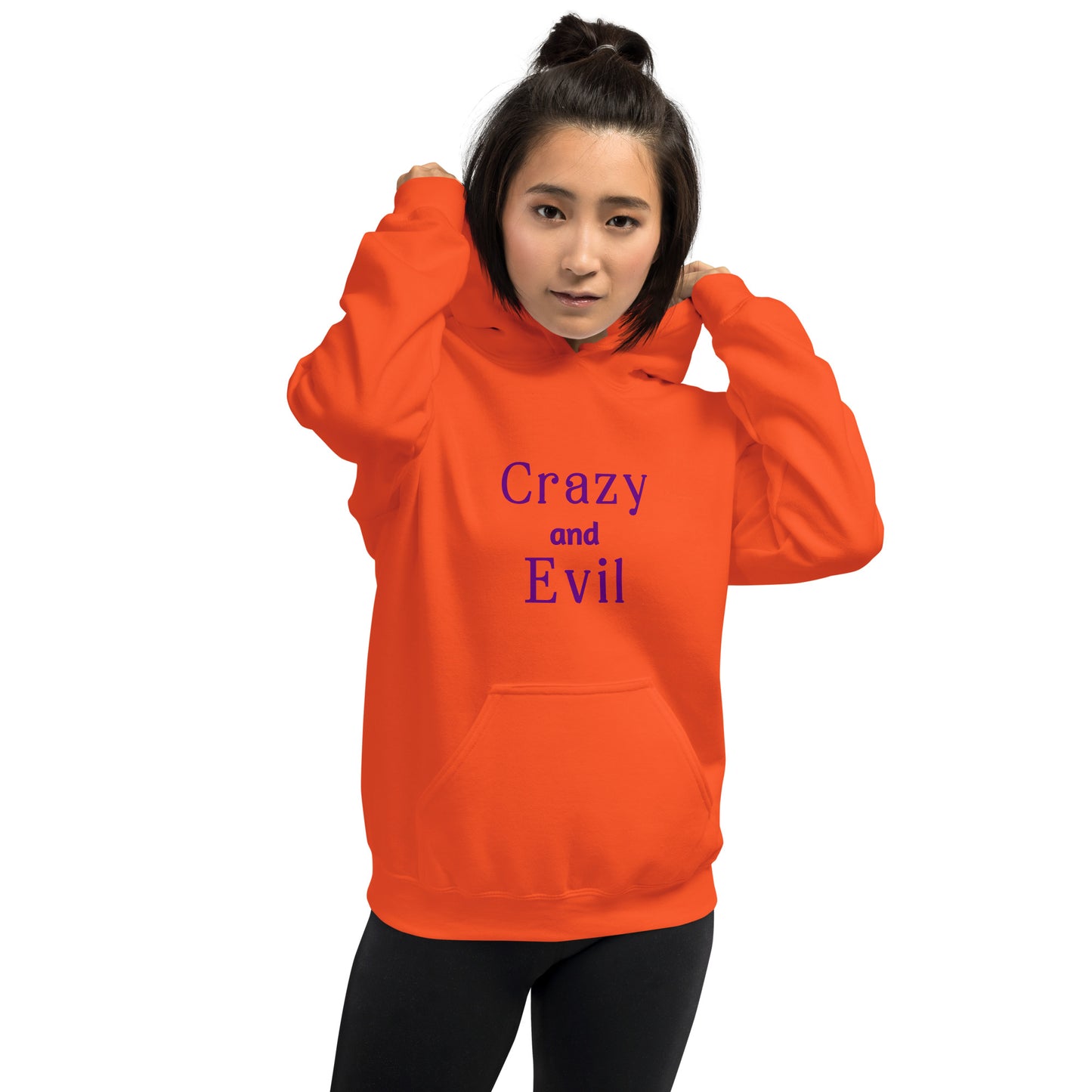 Crazy and Evil - Unisex Hoodie - by RecreatingKrista