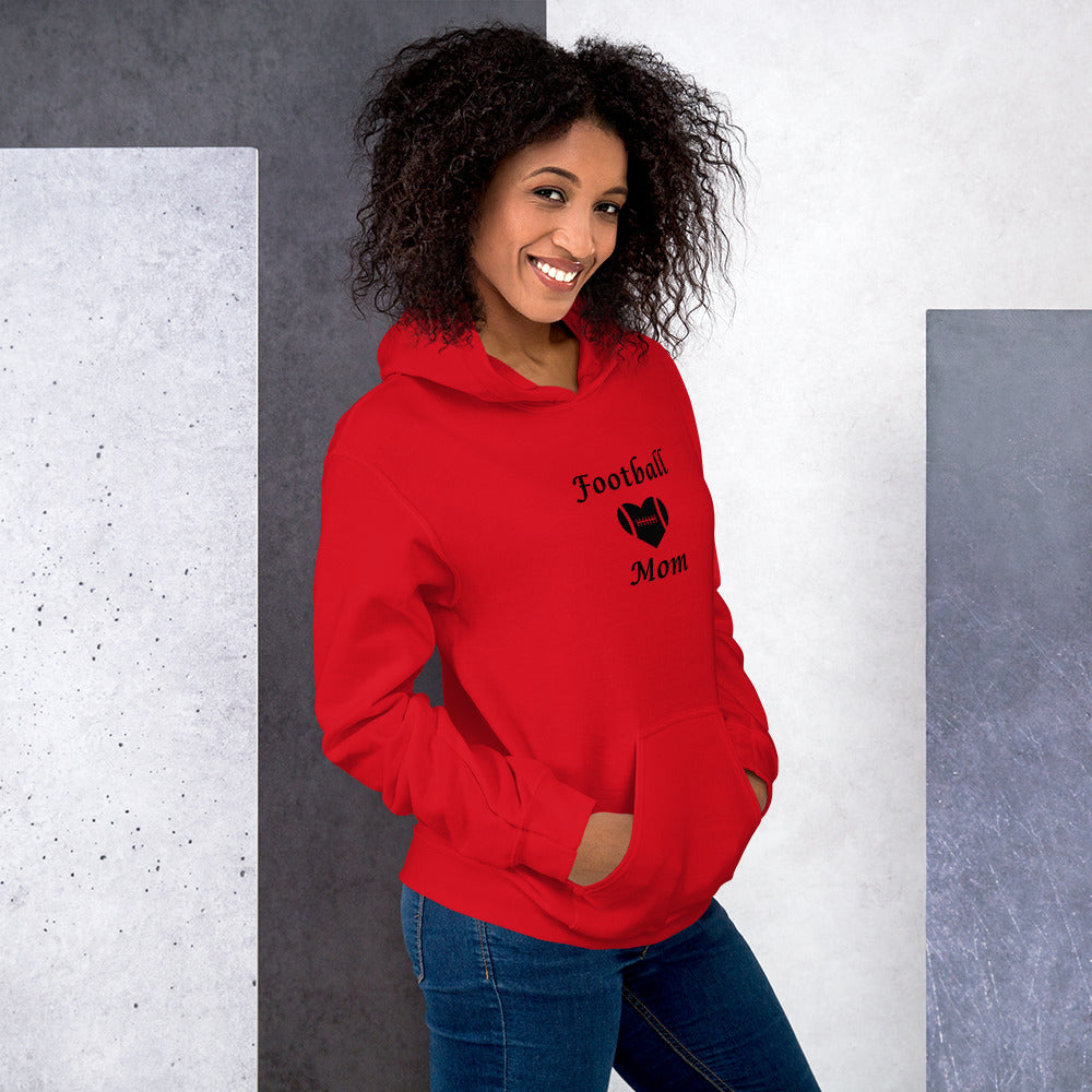 Football Mom Proud Mom of Football Player Unisex Hoodie by EraofInk