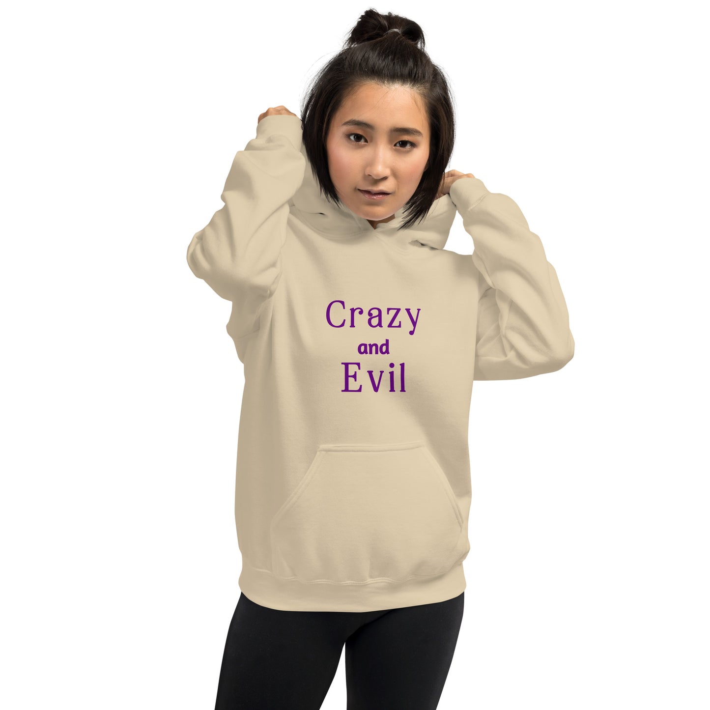 Crazy and Evil - Unisex Hoodie - by RecreatingKrista