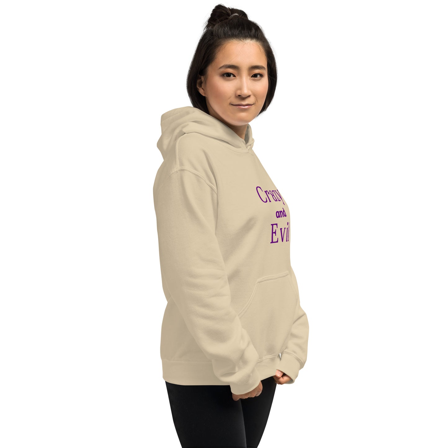 Crazy and Evil - Unisex Hoodie - by RecreatingKrista