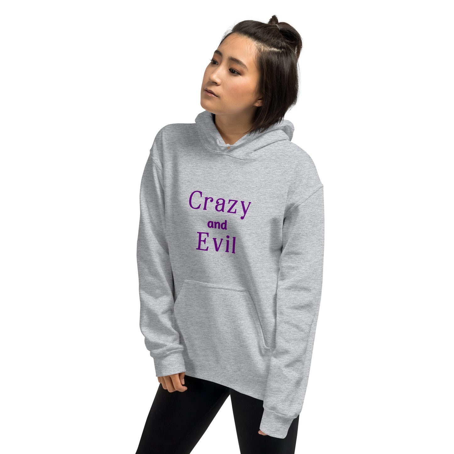 Crazy and Evil - Unisex Hoodie - by RecreatingKrista