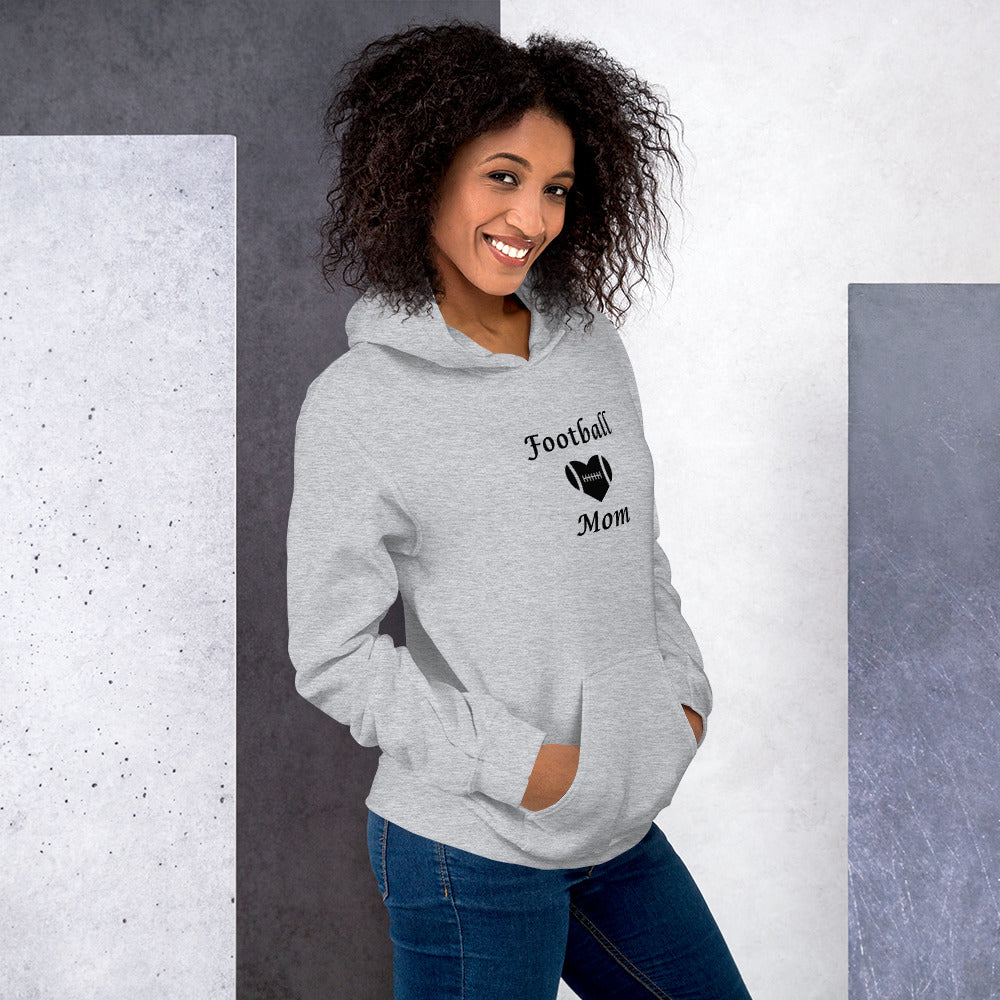 Football Mom Proud Mom of Football Player Unisex Hoodie by EraofInk