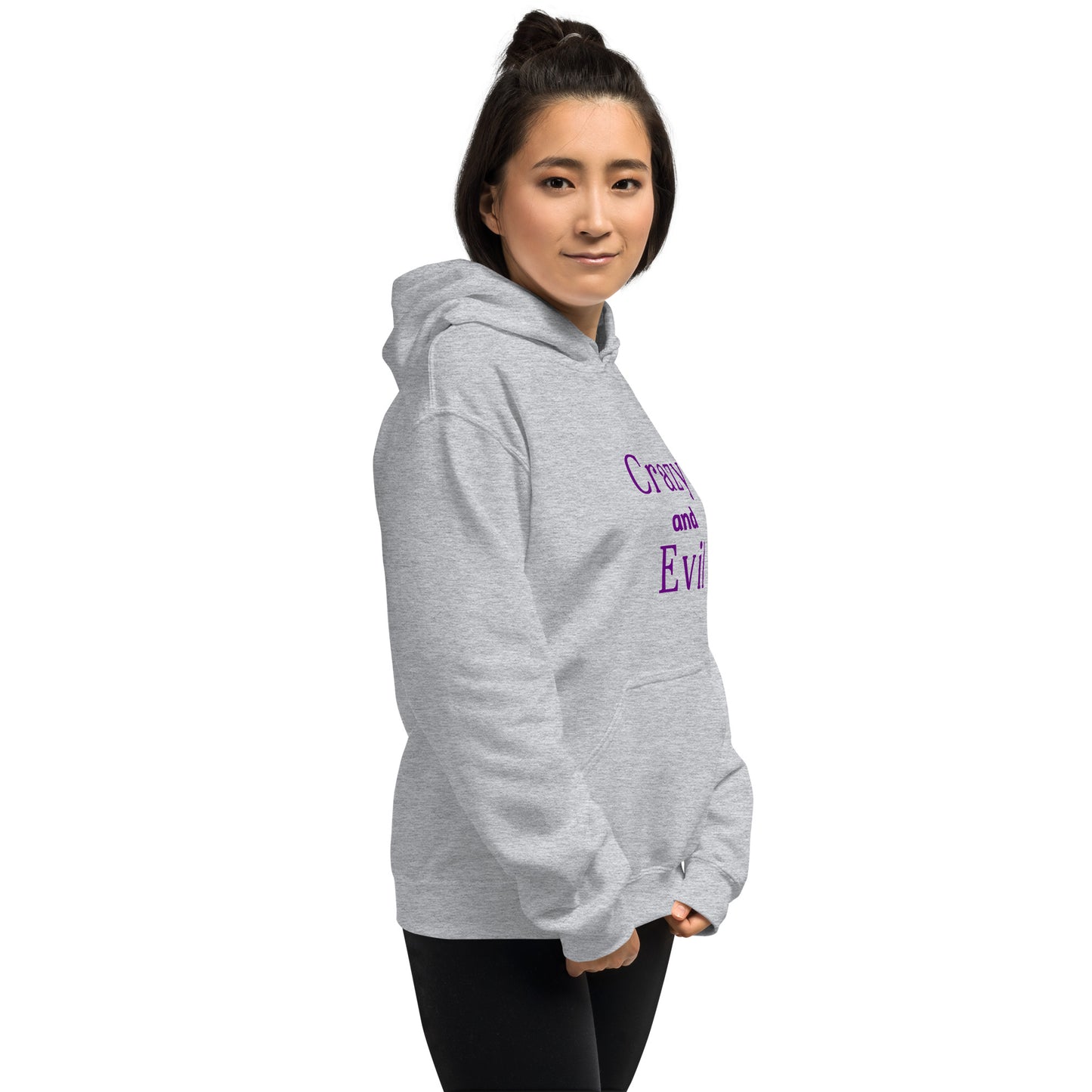 Crazy and Evil - Unisex Hoodie - by RecreatingKrista