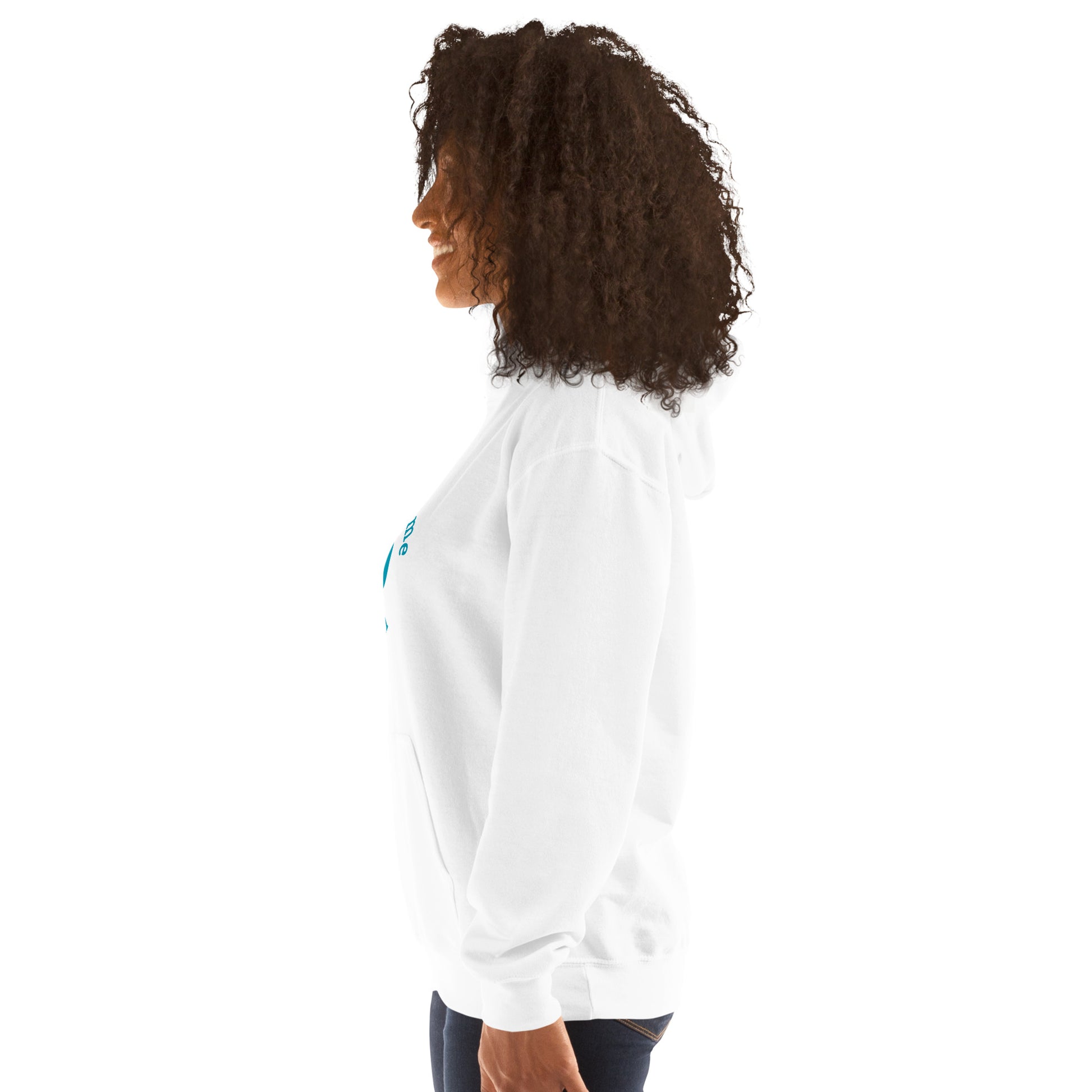 Halftime Queen Football Cheer for Teal & Gold Unisex Hoodie by EraofInk