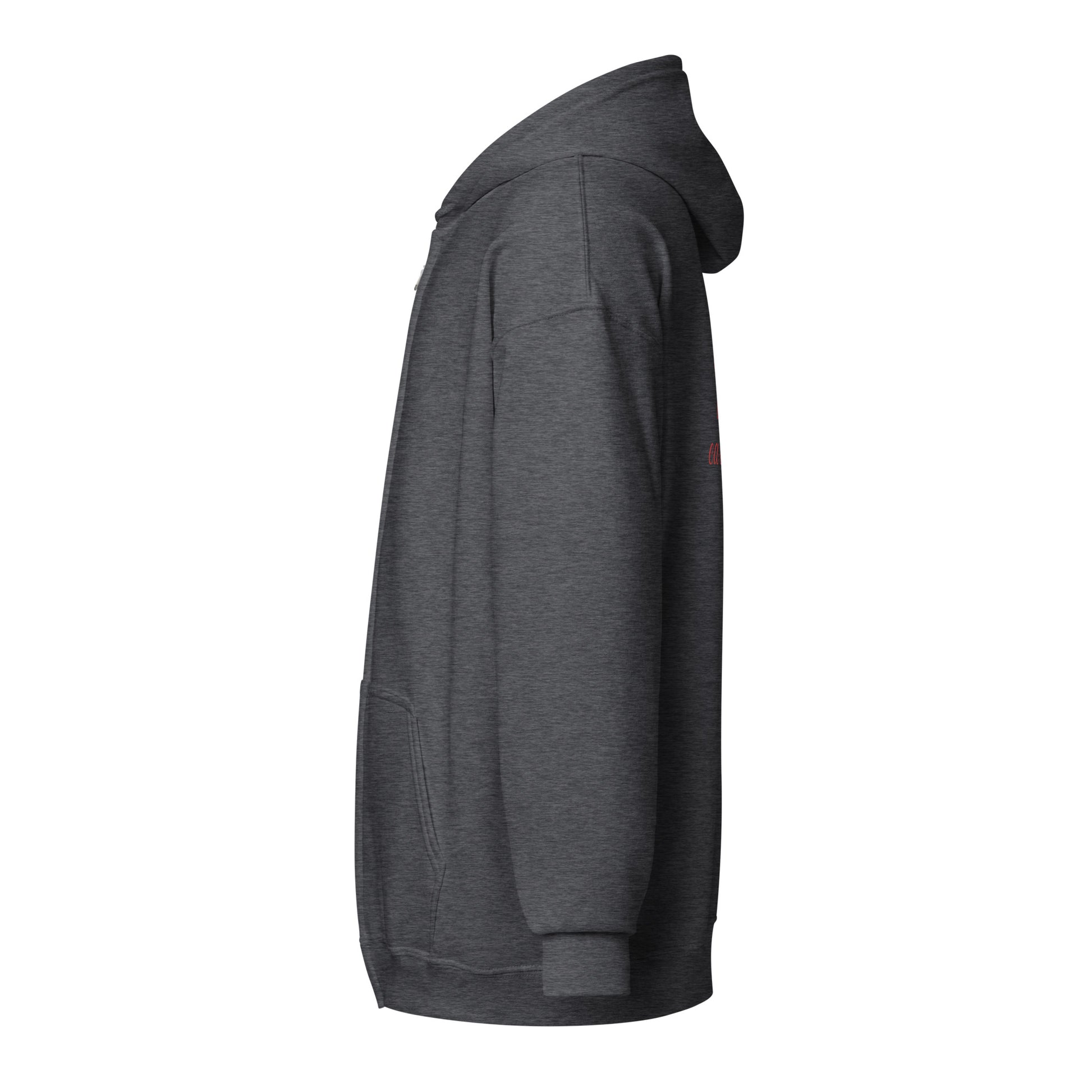 This is My Cardigan (with scroll heart) Unisex Heavy Blend Zip Hoodie by EraofInk