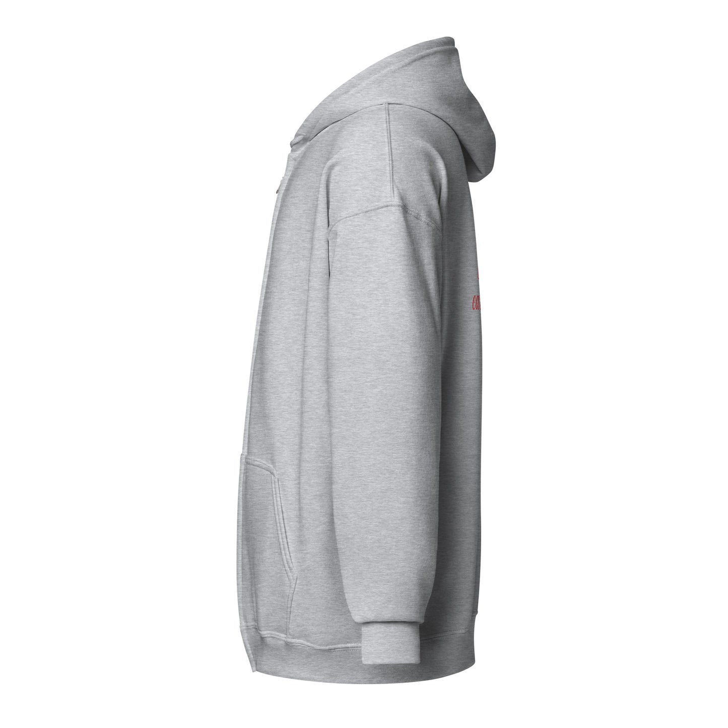 This is My Cardigan (with scroll heart) Unisex Heavy Blend Zip Hoodie by EraofInk