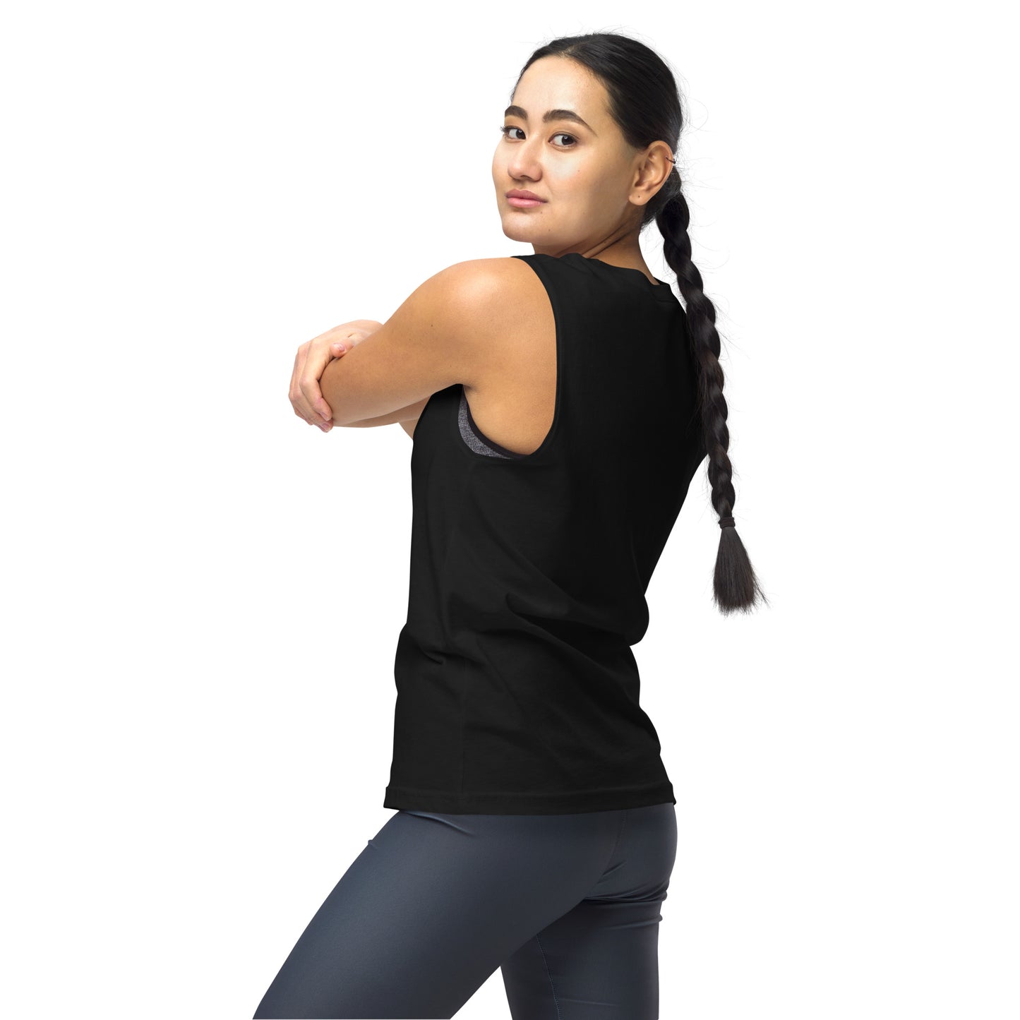 Excuses Don't Burn Calories Women's Fitness Muscle Shirt by EraofInk
