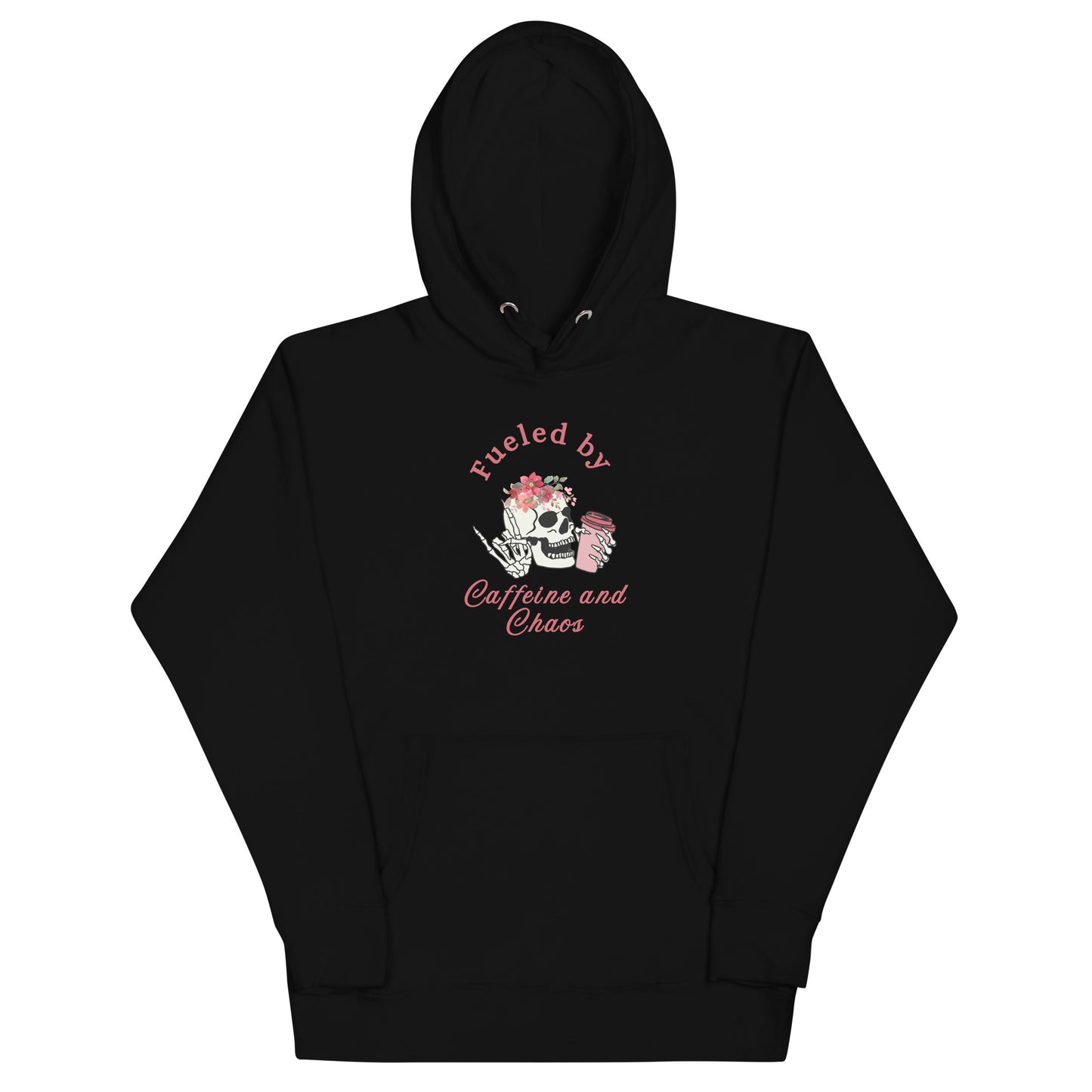 Fueled by Caffeine & Chaos Unisex Hoodie by EraofInk