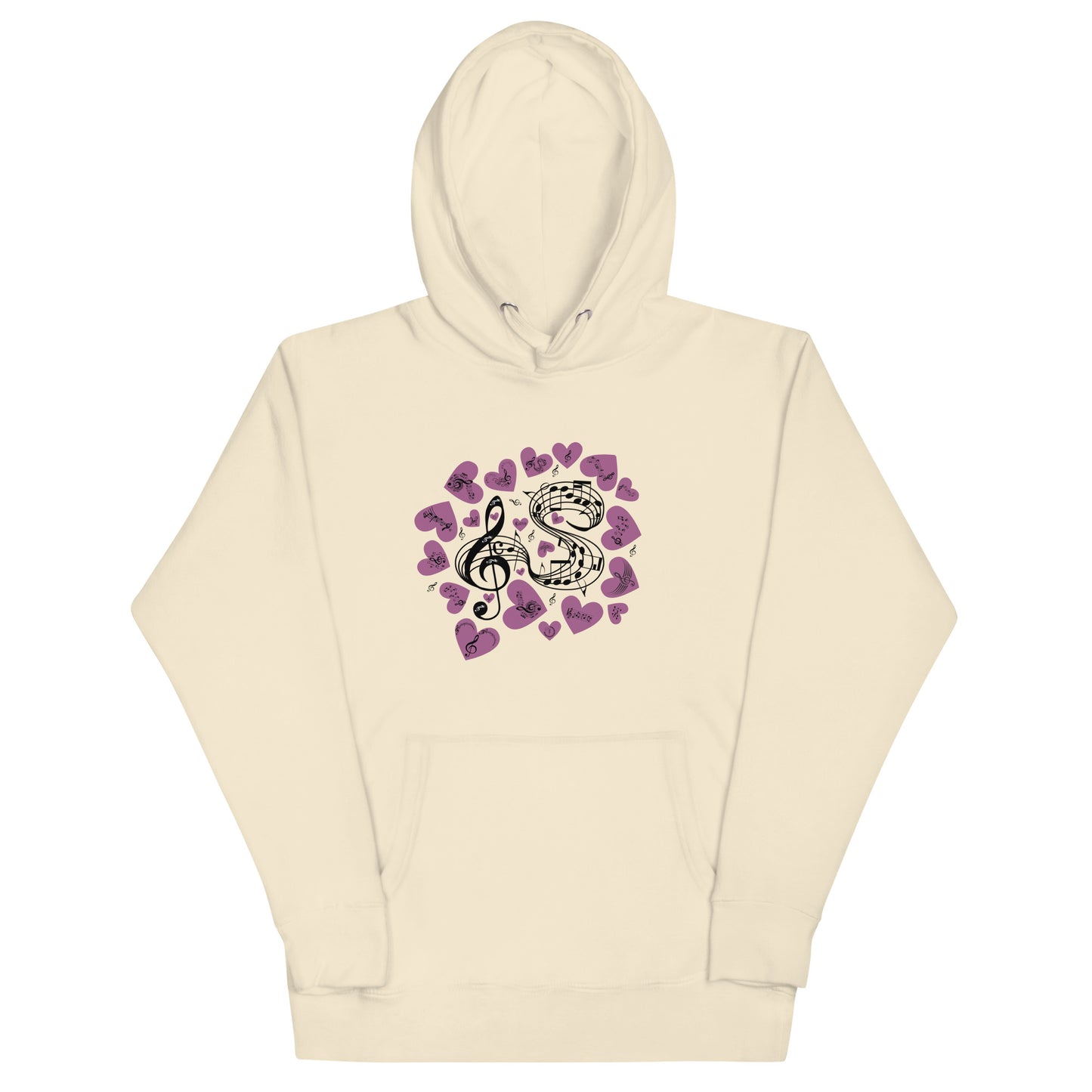 Music Is In My Heart Unisex Hoodie by EraofInk
