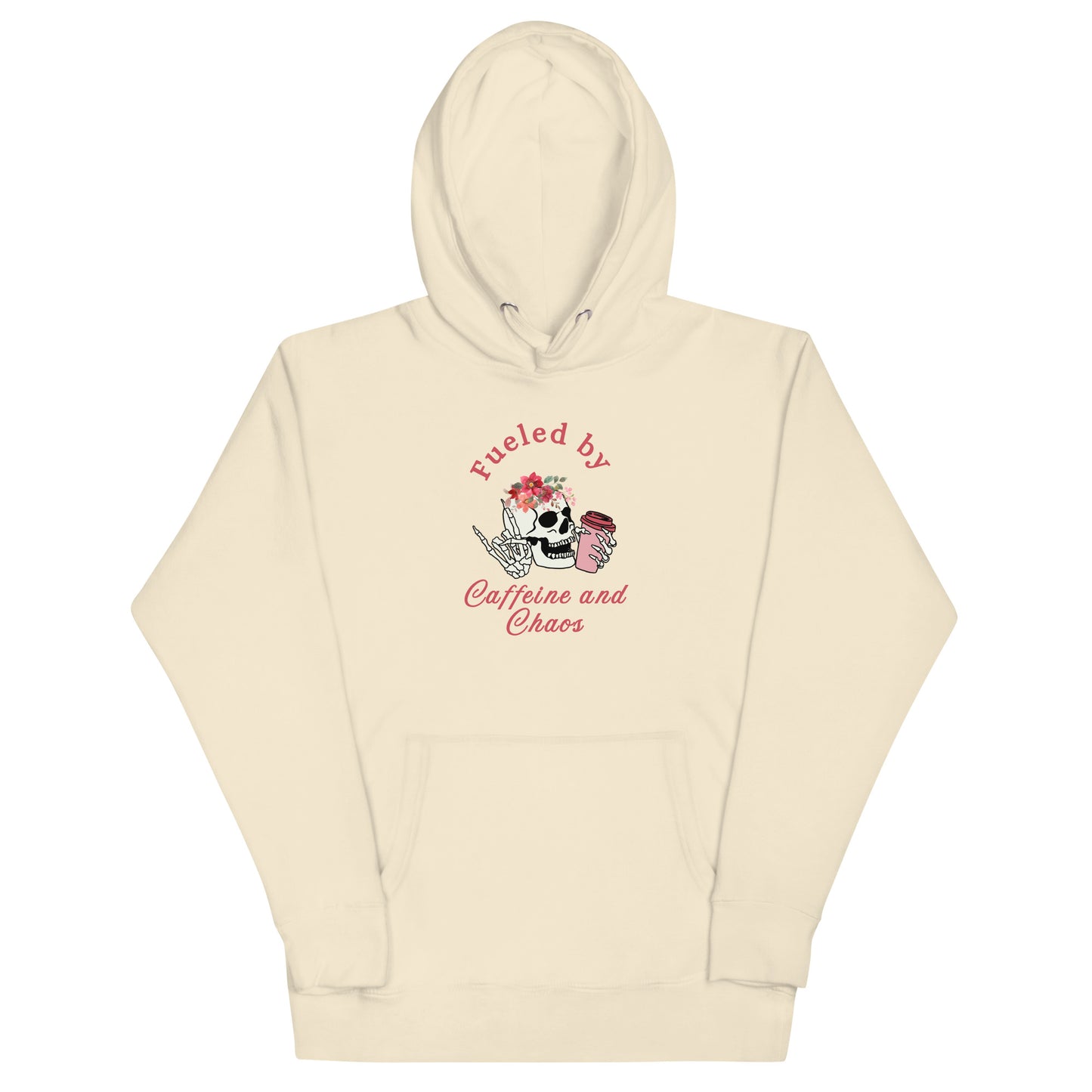 Fueled by Caffeine & Chaos Unisex Hoodie by EraofInk