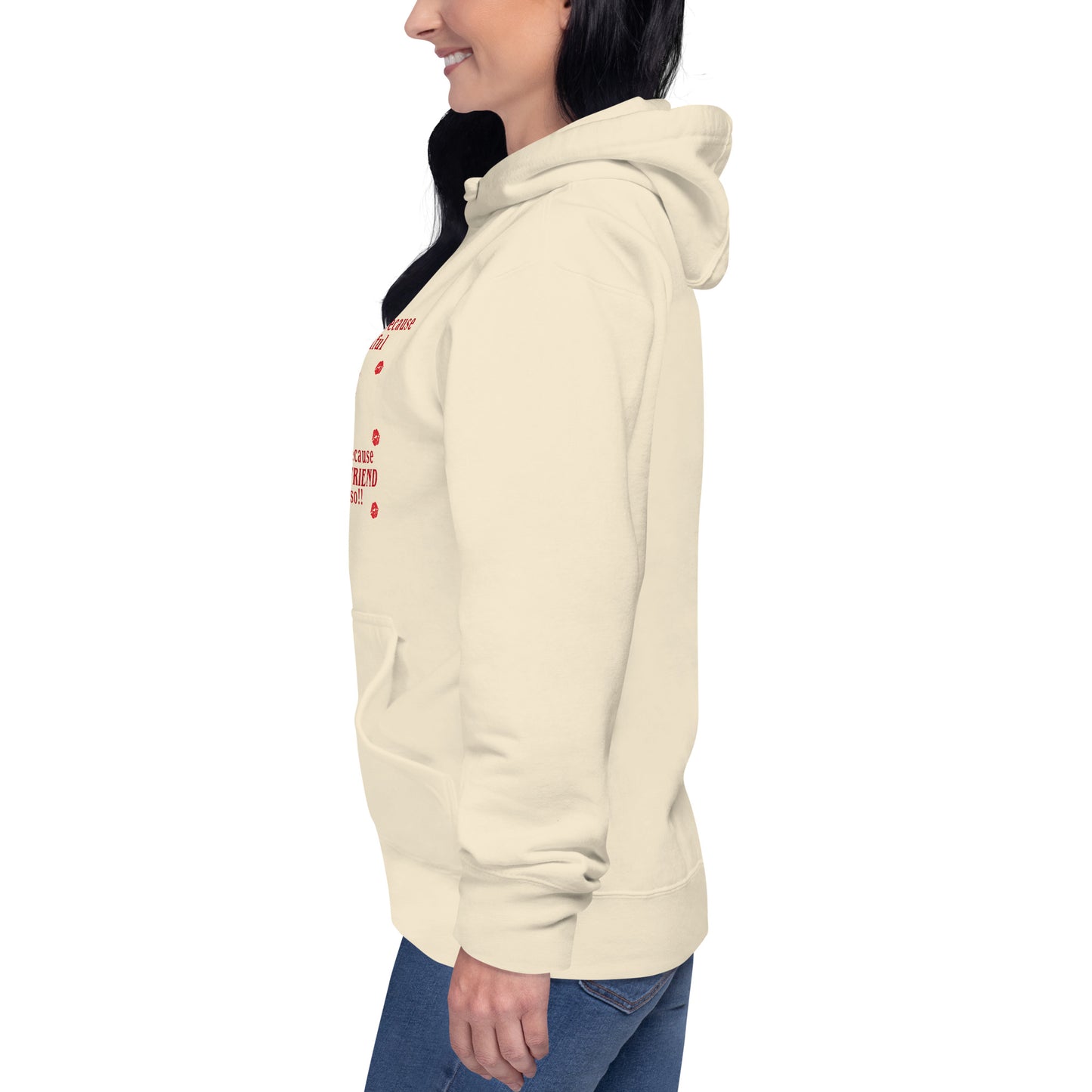 Don't Hate Me Because I'm Beautiful Hate Me Because Your Boyfriend Thinks So Unisex Hoodie by EraofInk