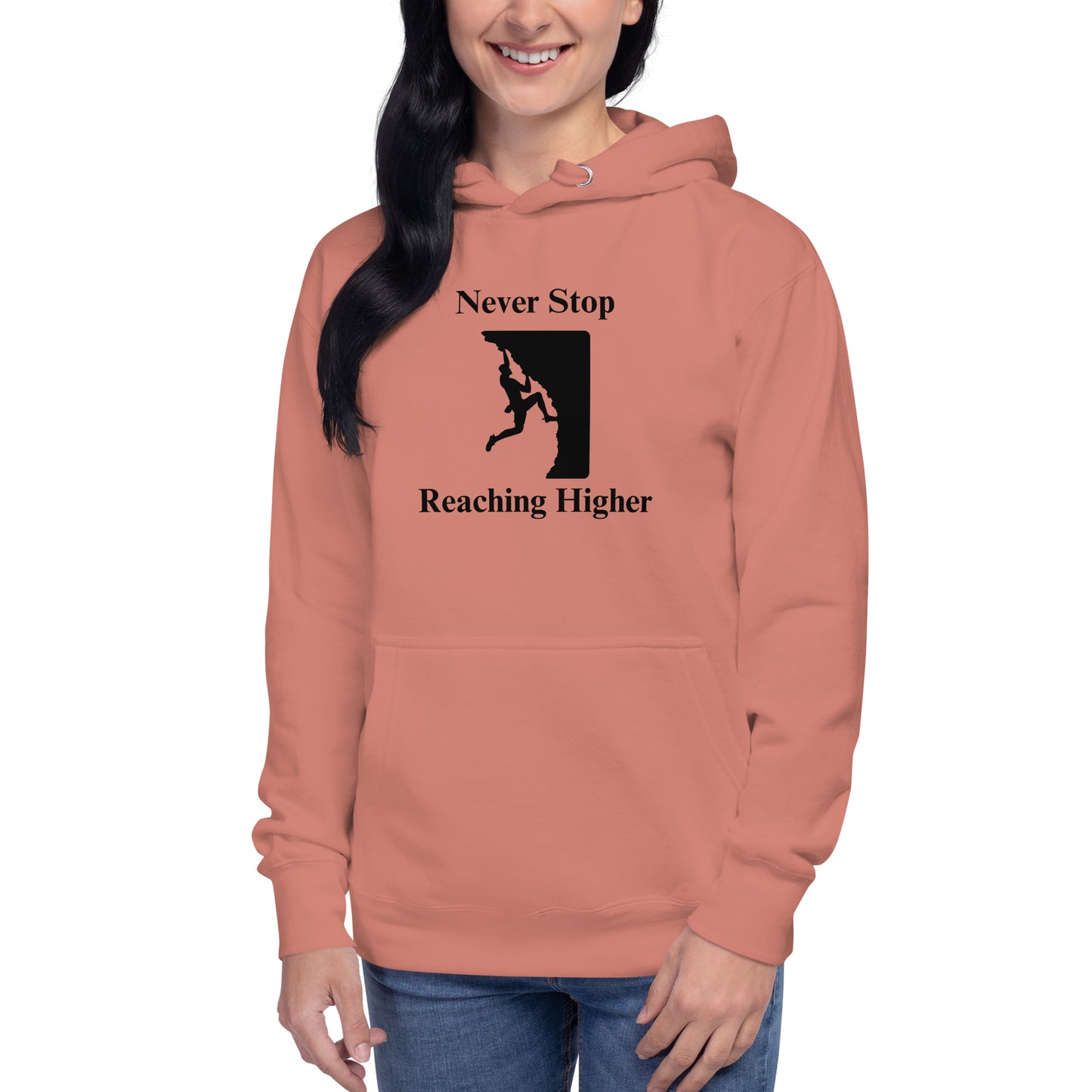 Never Stop Reaching Higher Unisex Hoodie by EraofInk