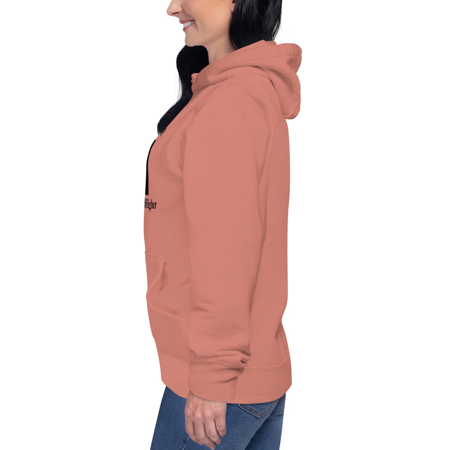 Never Stop Reaching Higher Unisex Hoodie by EraofInk