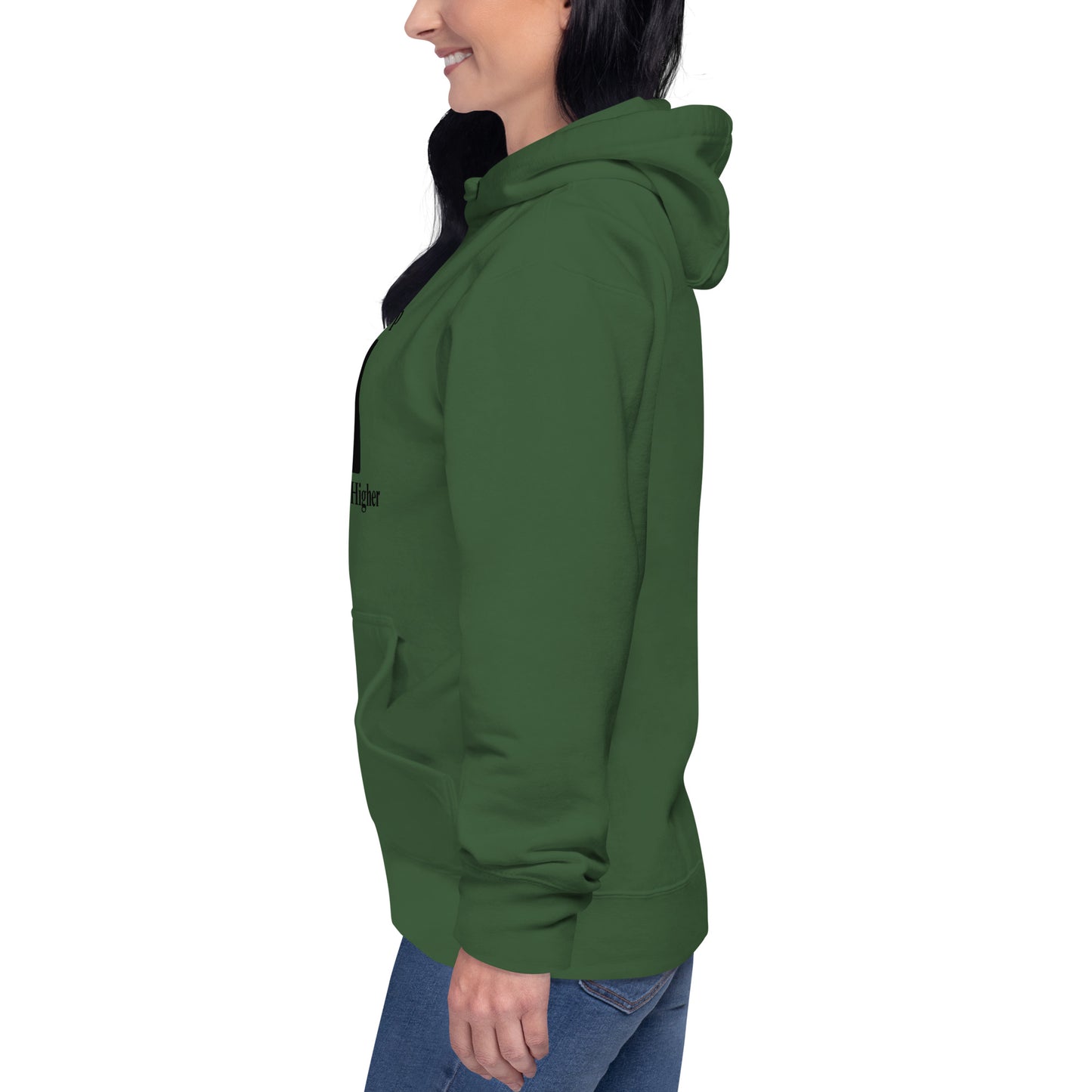 Never Stop Reaching Higher Unisex Hoodie by EraofInk