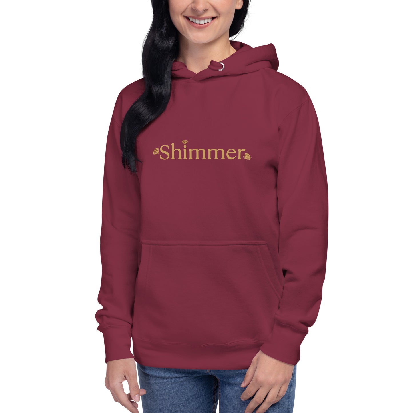 Shimmer UNIQUE TRENDY Design MUST SEE Back Side Unisex Hoodie by EraofInk