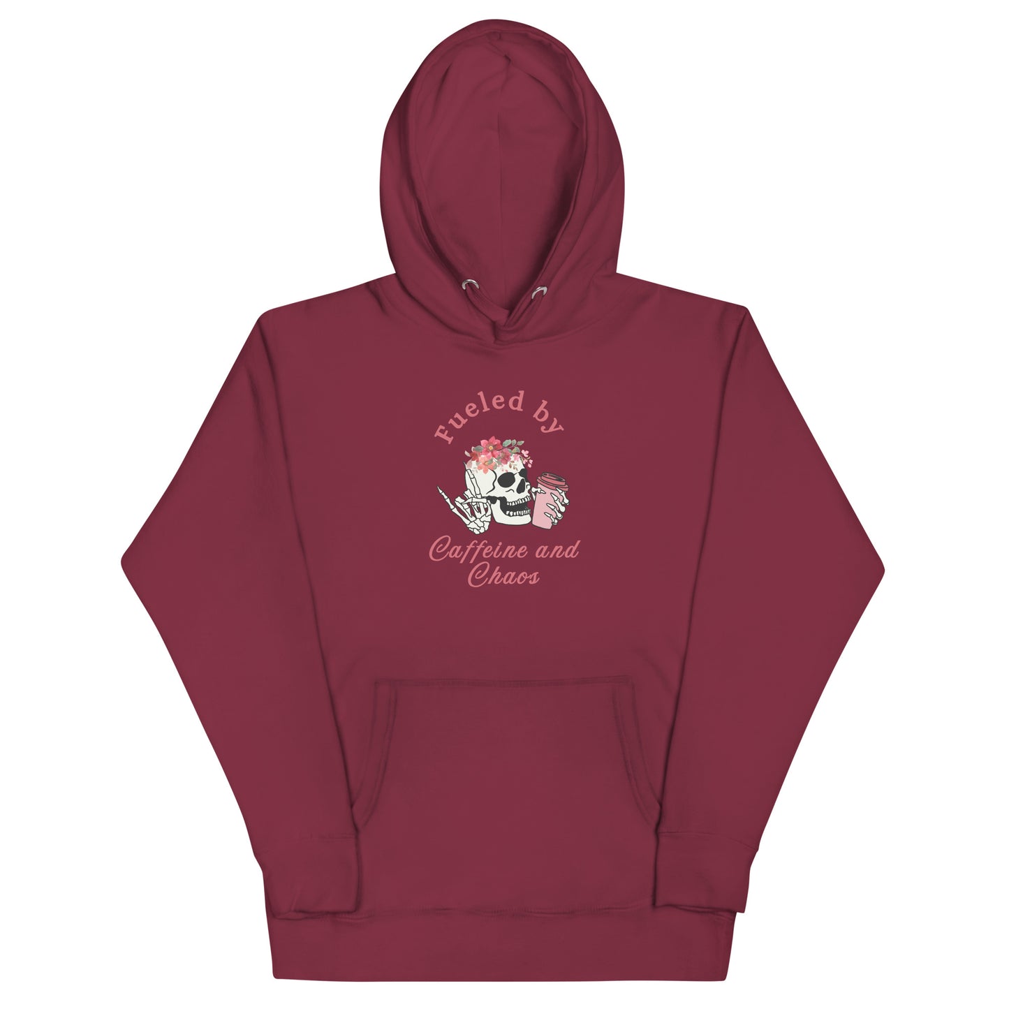 Fueled by Caffeine & Chaos Unisex Hoodie by EraofInk