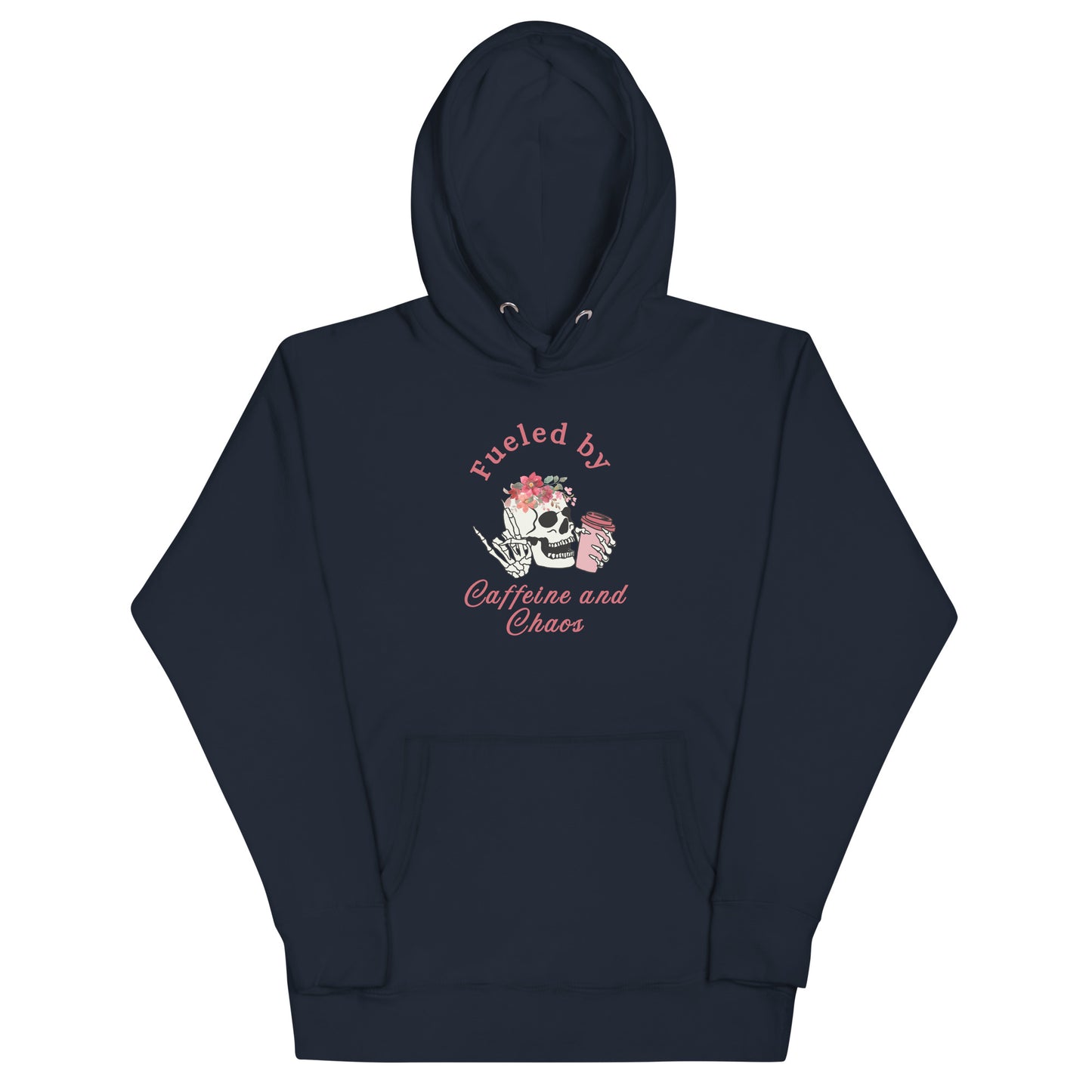 Fueled by Caffeine & Chaos Unisex Hoodie by EraofInk