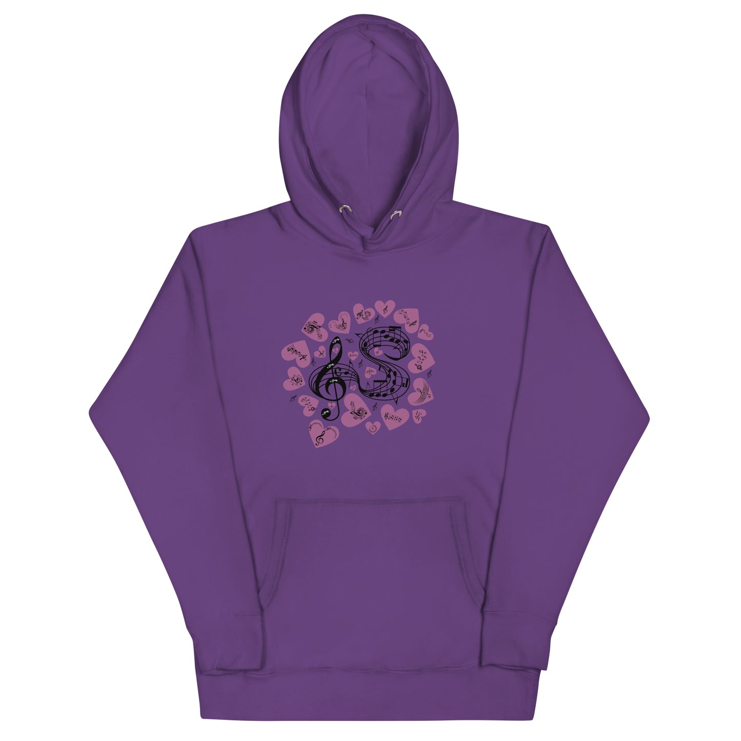 Music Is In My Heart Unisex Hoodie by EraofInk