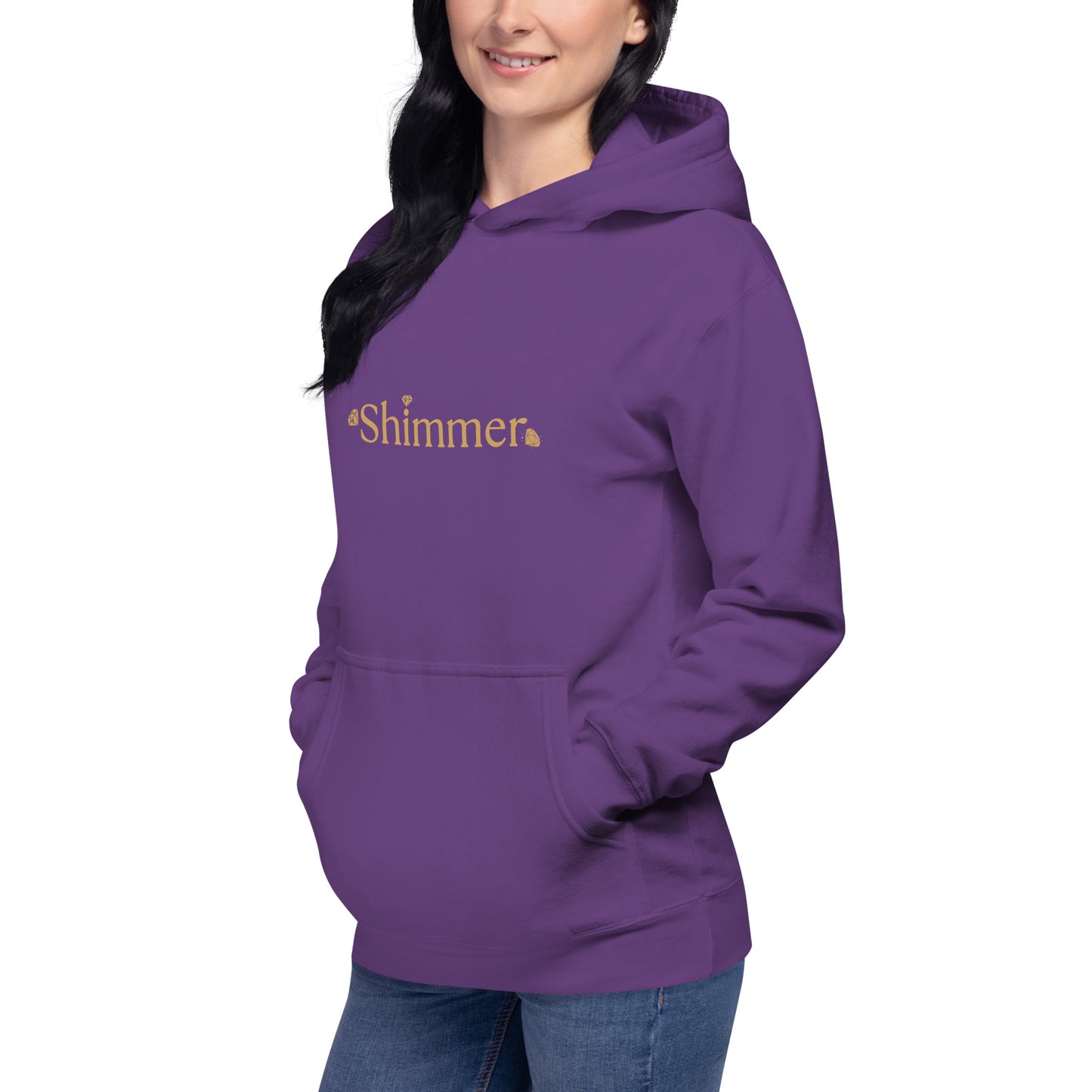 Shimmer UNIQUE TRENDY Design MUST SEE Back Side Unisex Hoodie by EraofInk