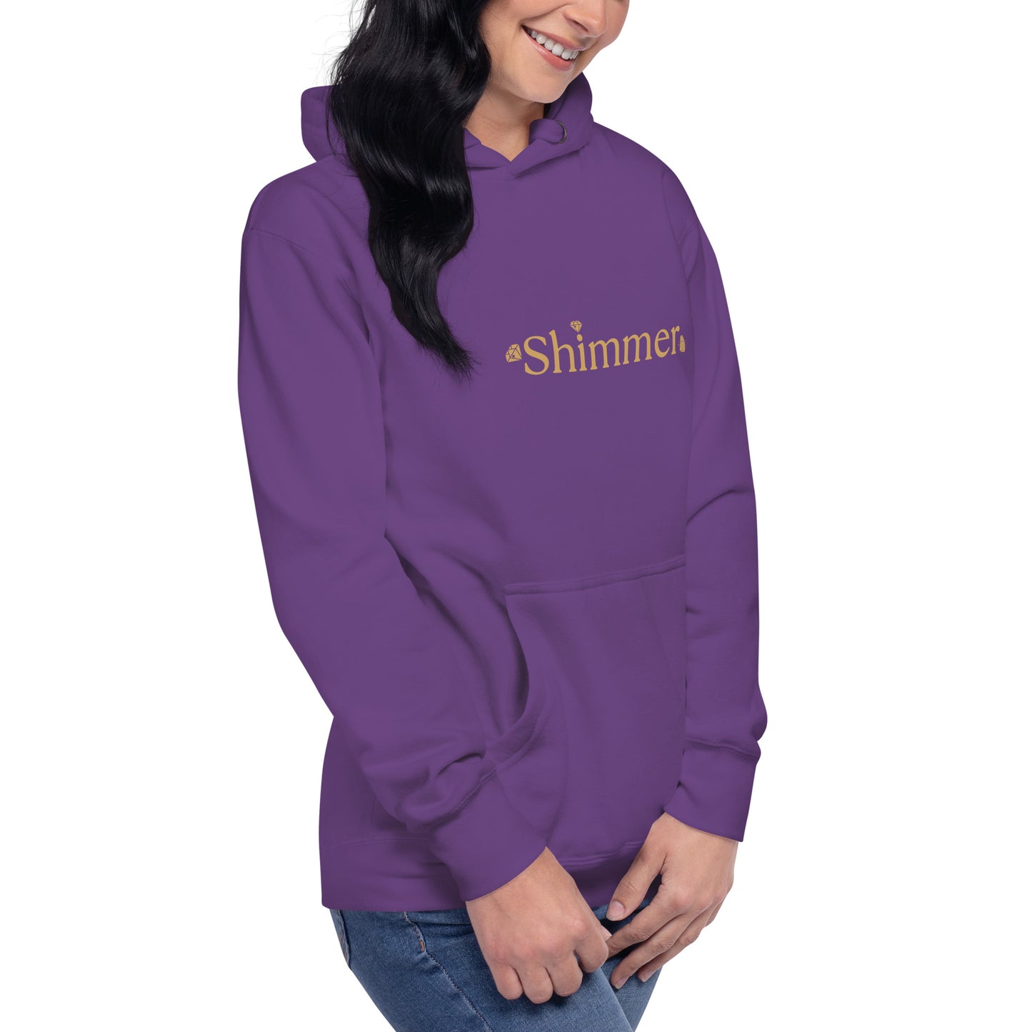 Shimmer UNIQUE TRENDY Design MUST SEE Back Side Unisex Hoodie by EraofInk