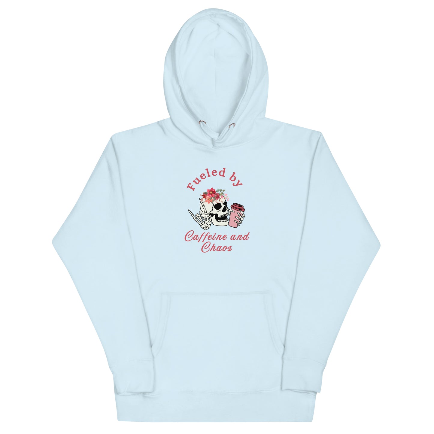Fueled by Caffeine & Chaos Unisex Hoodie by EraofInk