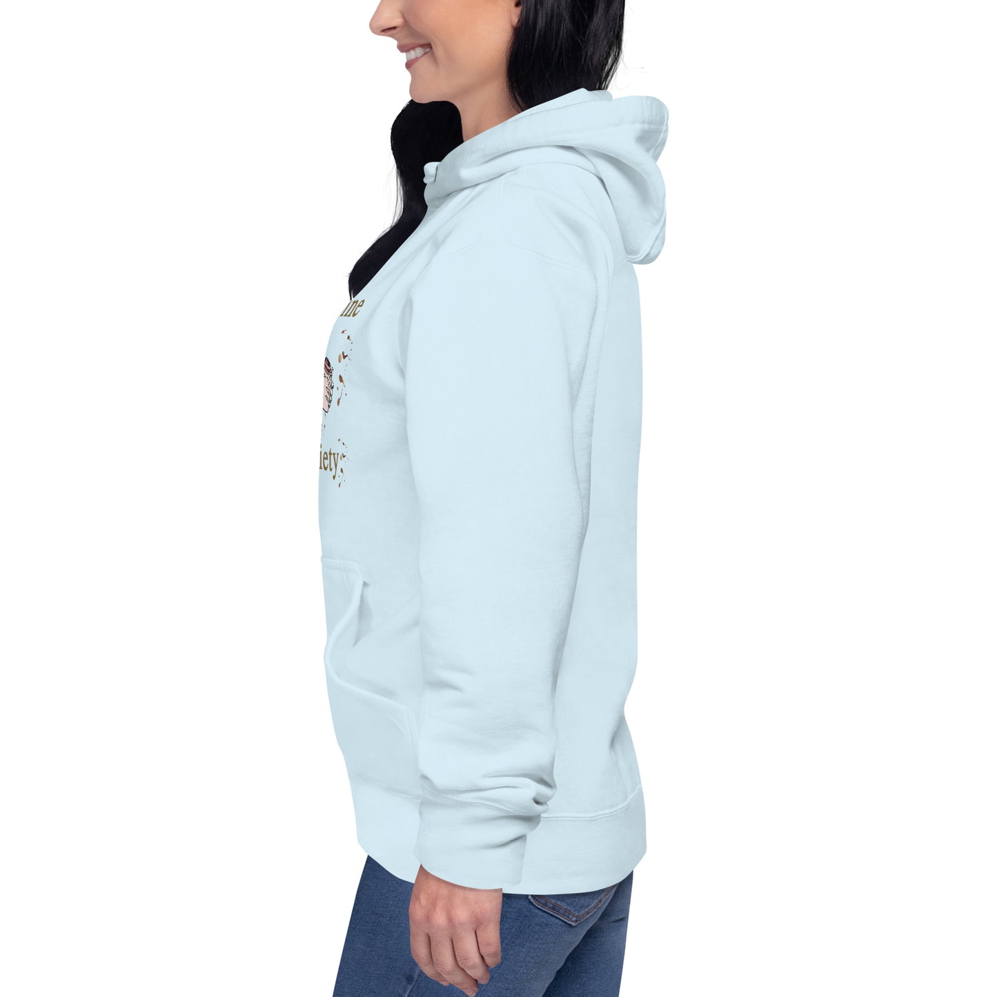 50% Caffeine 50% Anxiety Unisex Hoodie by EraofInk