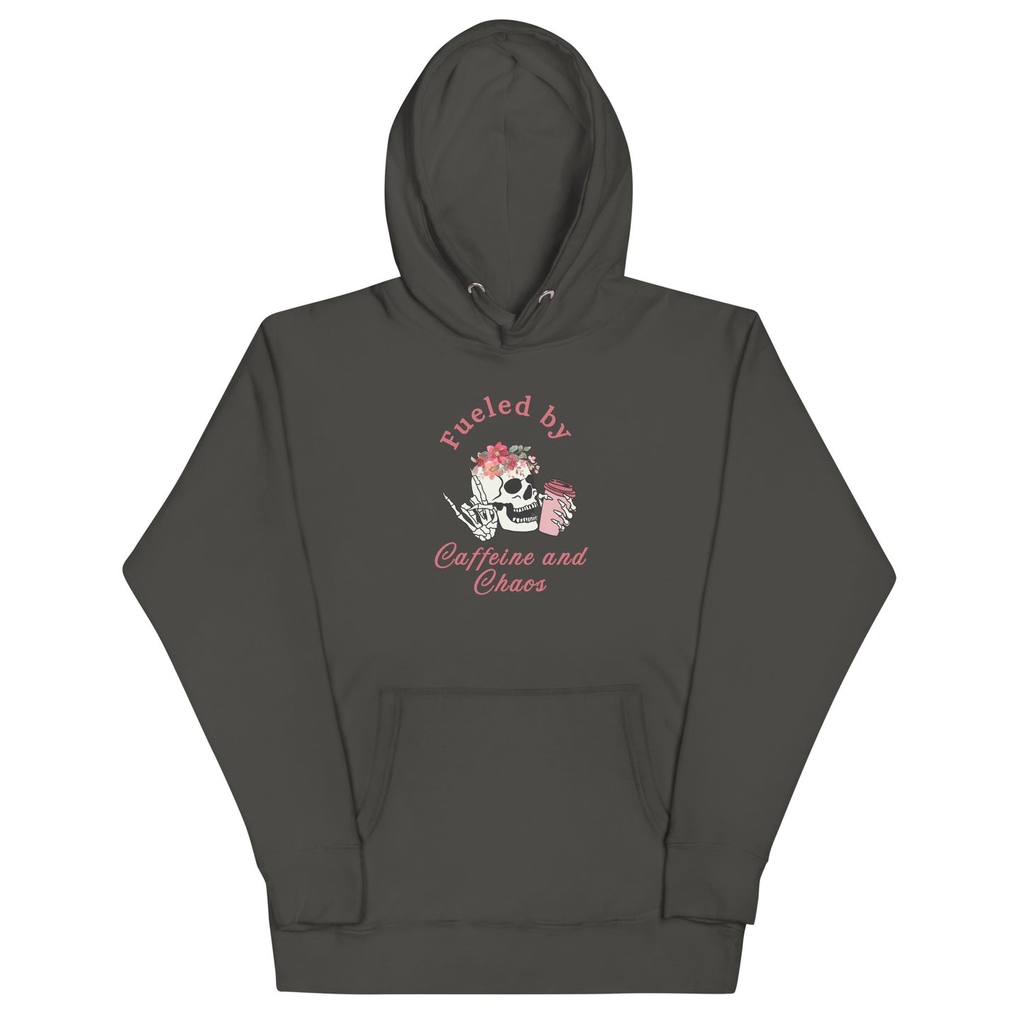 Fueled by Caffeine & Chaos Unisex Hoodie by EraofInk