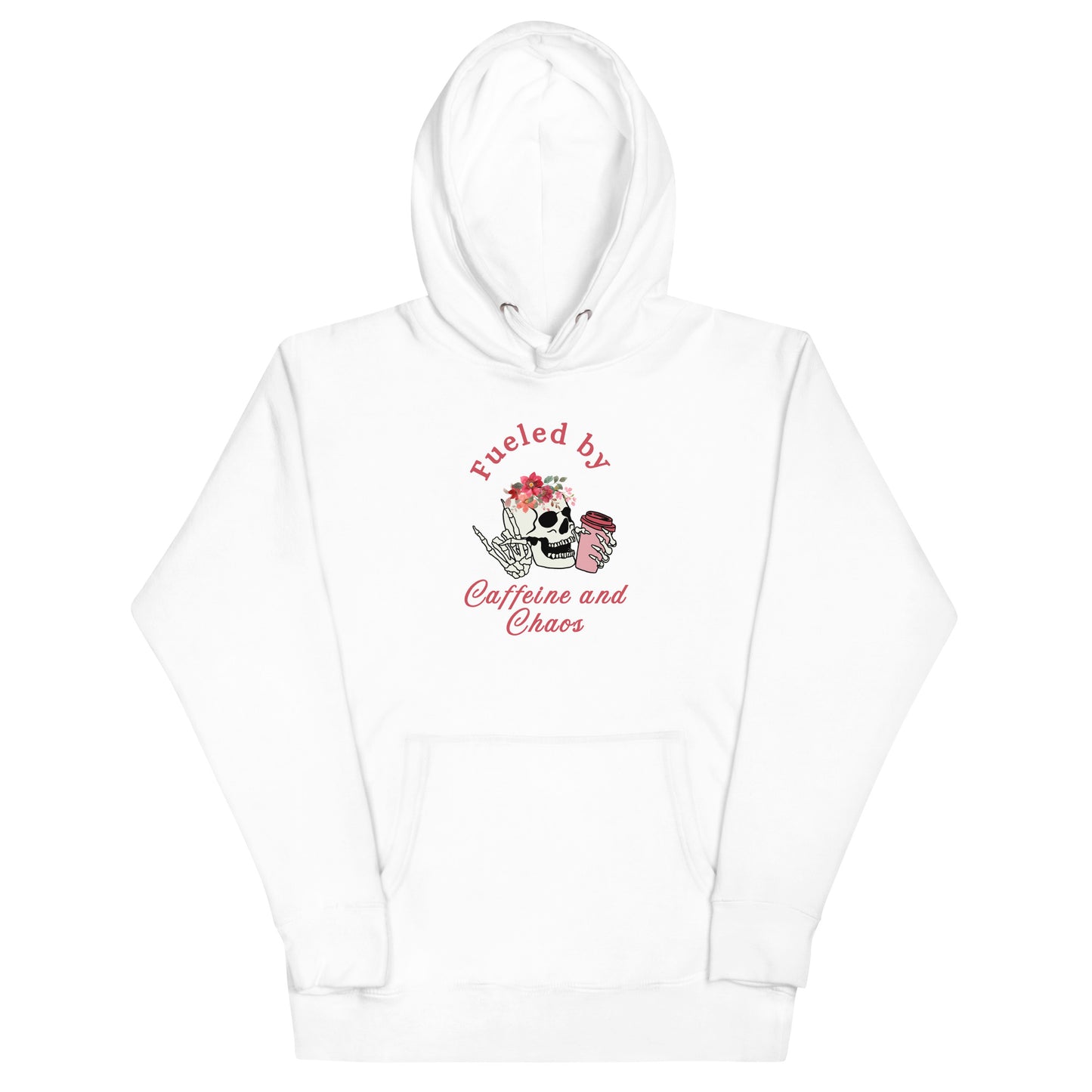 Fueled by Caffeine & Chaos Unisex Hoodie by EraofInk
