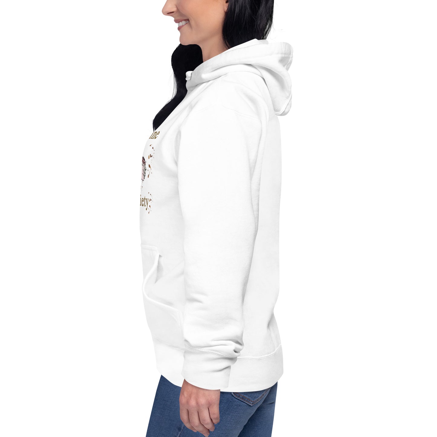 50% Caffeine 50% Anxiety Unisex Hoodie by EraofInk