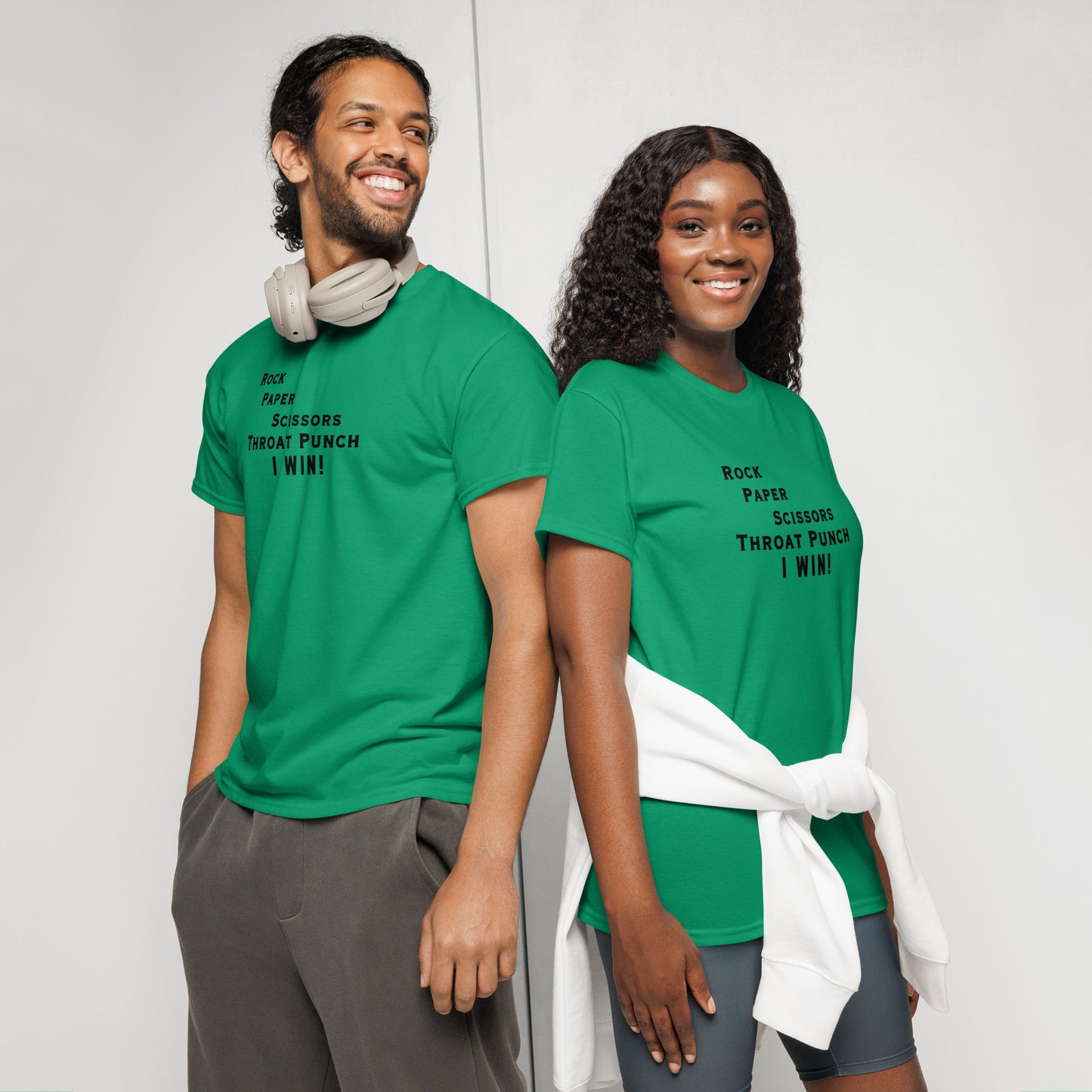 Who Wants to Play Rock Paper Scissors Throat Punch? DryBlend® Tee by EraofInk