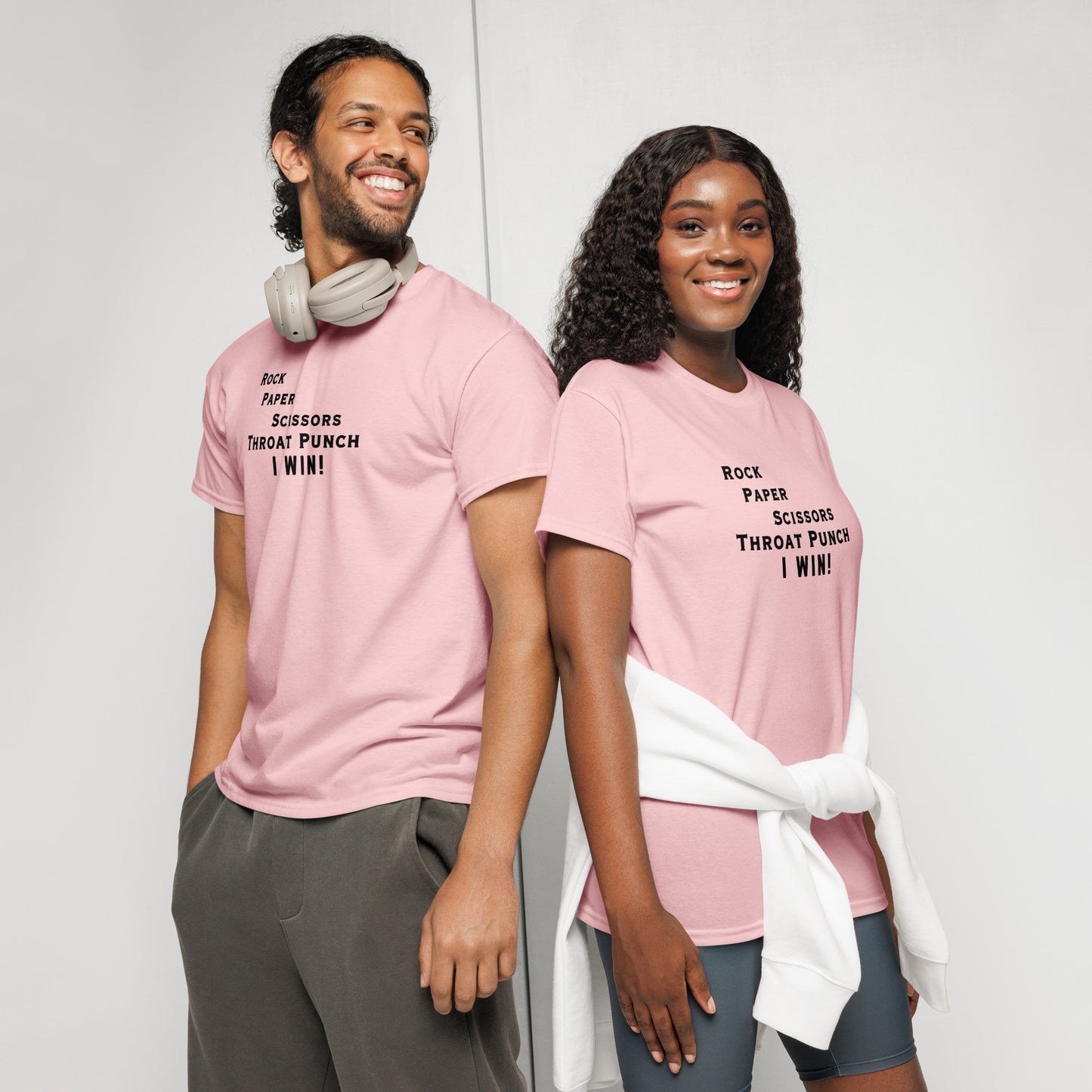 Who Wants to Play Rock Paper Scissors Throat Punch? DryBlend® Tee by EraofInk